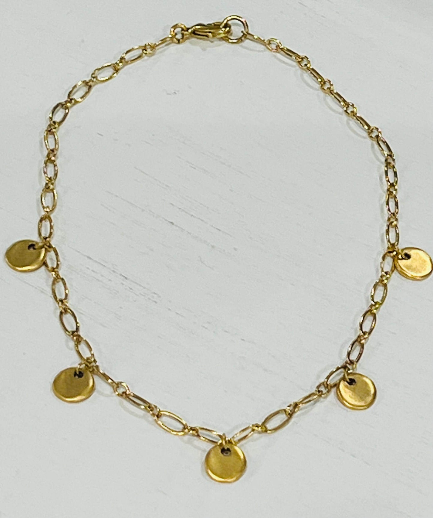 Dangle Necklace with Round Tags