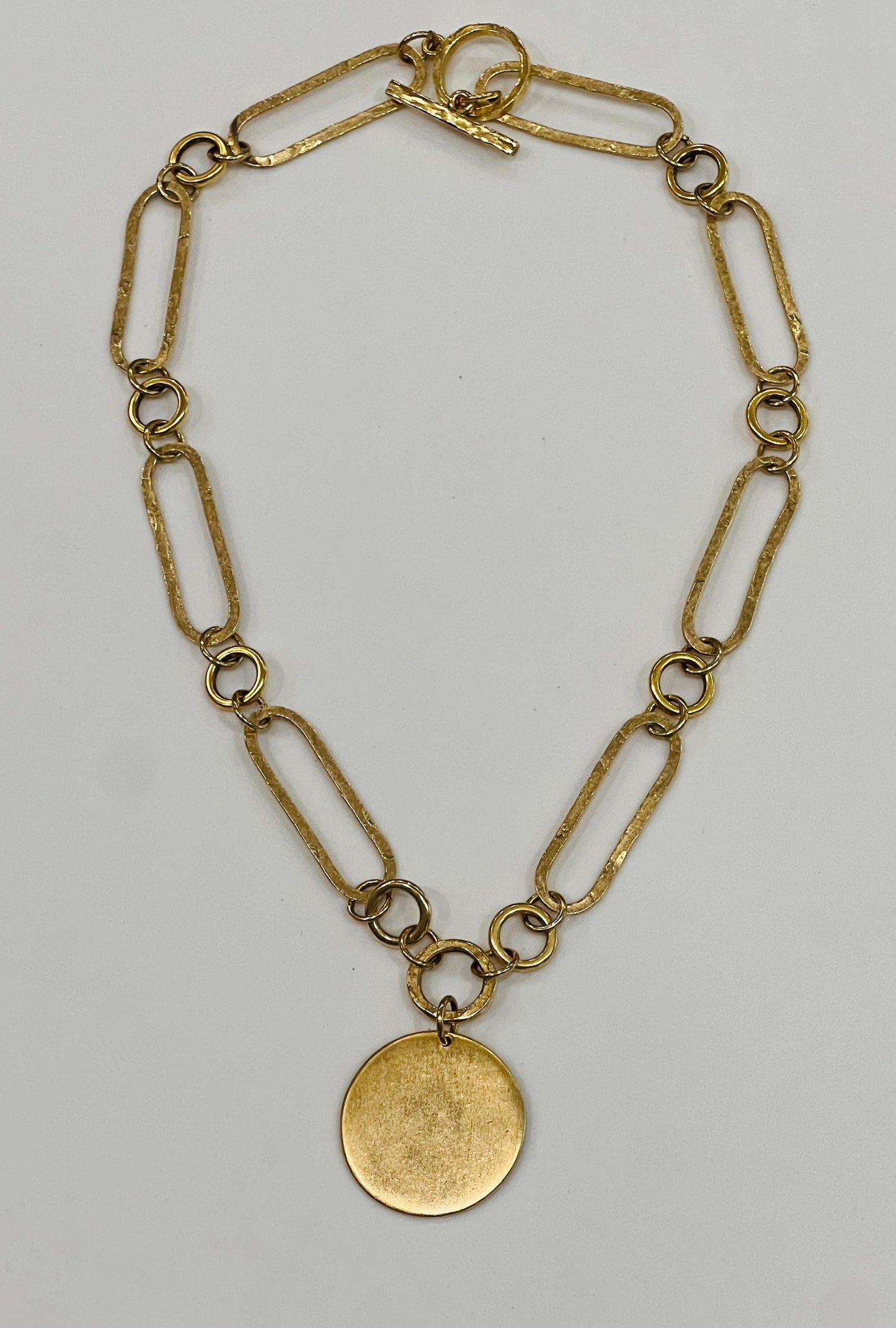Gold Large Oval Link Necklace