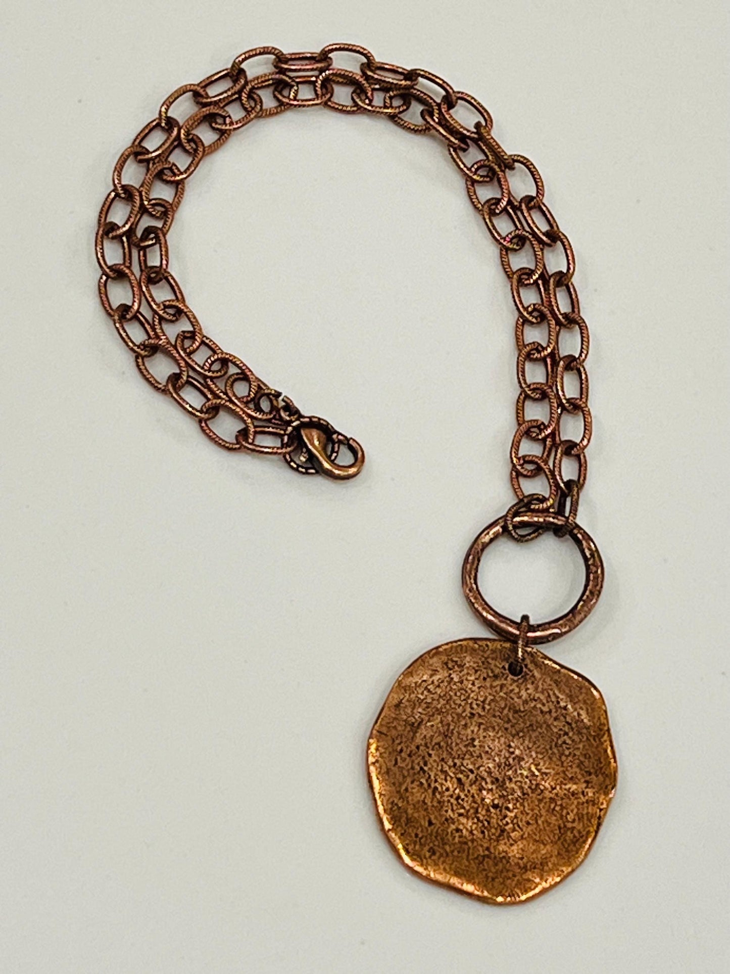 Necklace with Large Coin Pendant