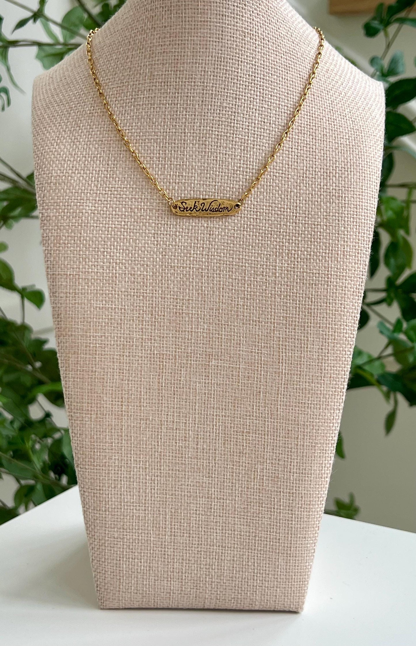 Gold Delicate Paperclip Layering Necklace