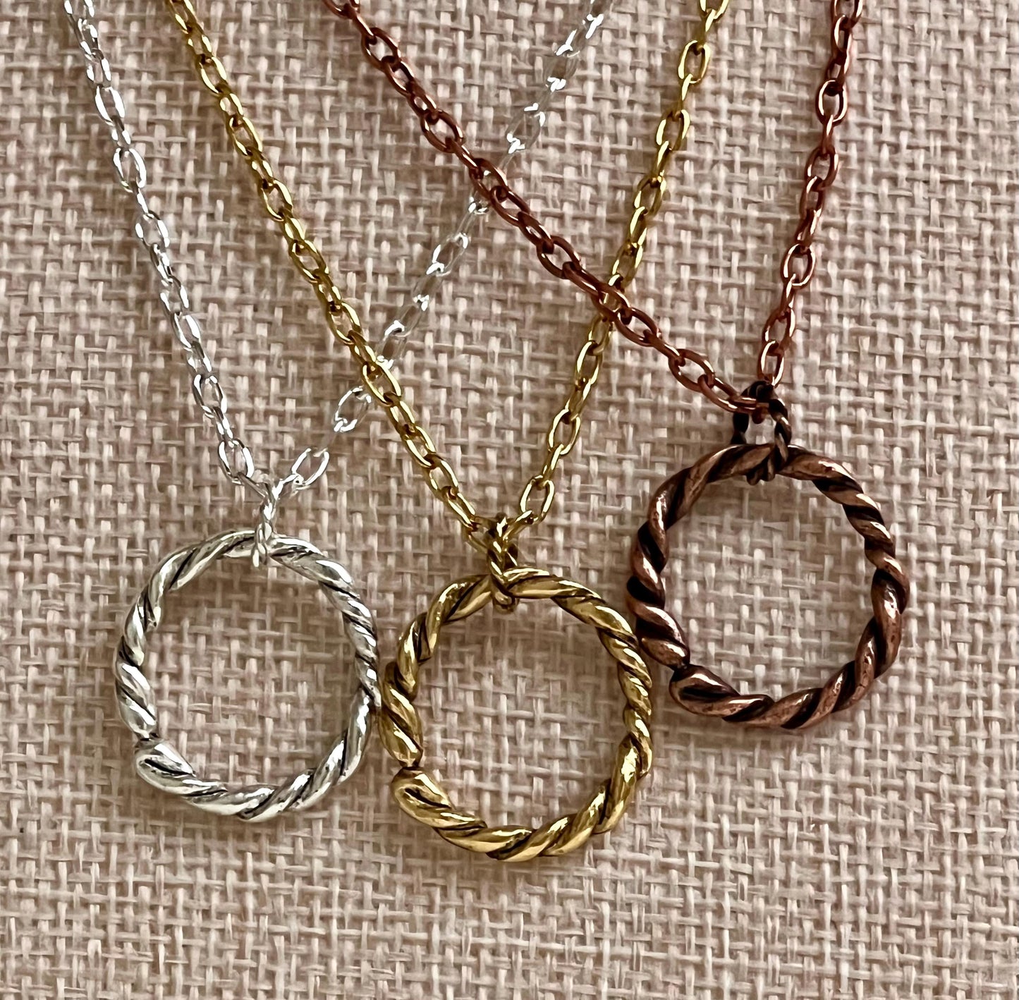 Gold, Silver, or Copper Delicate Paperclip Chain