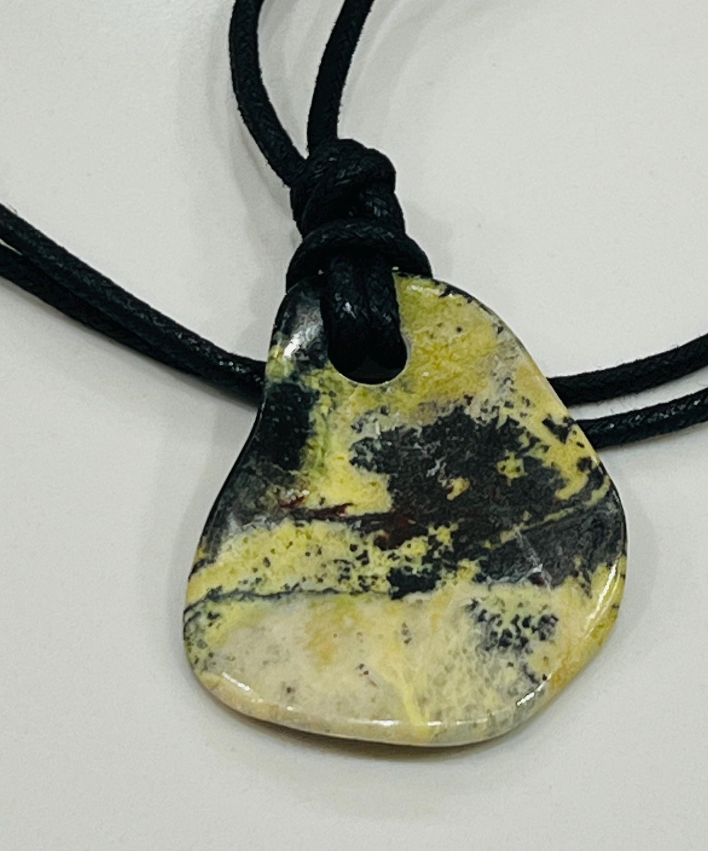 Yellow Turquoise Large Bead Necklace 50mm Gorgeous Turquoise Statement Pendant Necklace Layering Necklace Semi-Precious Natural Gemstones