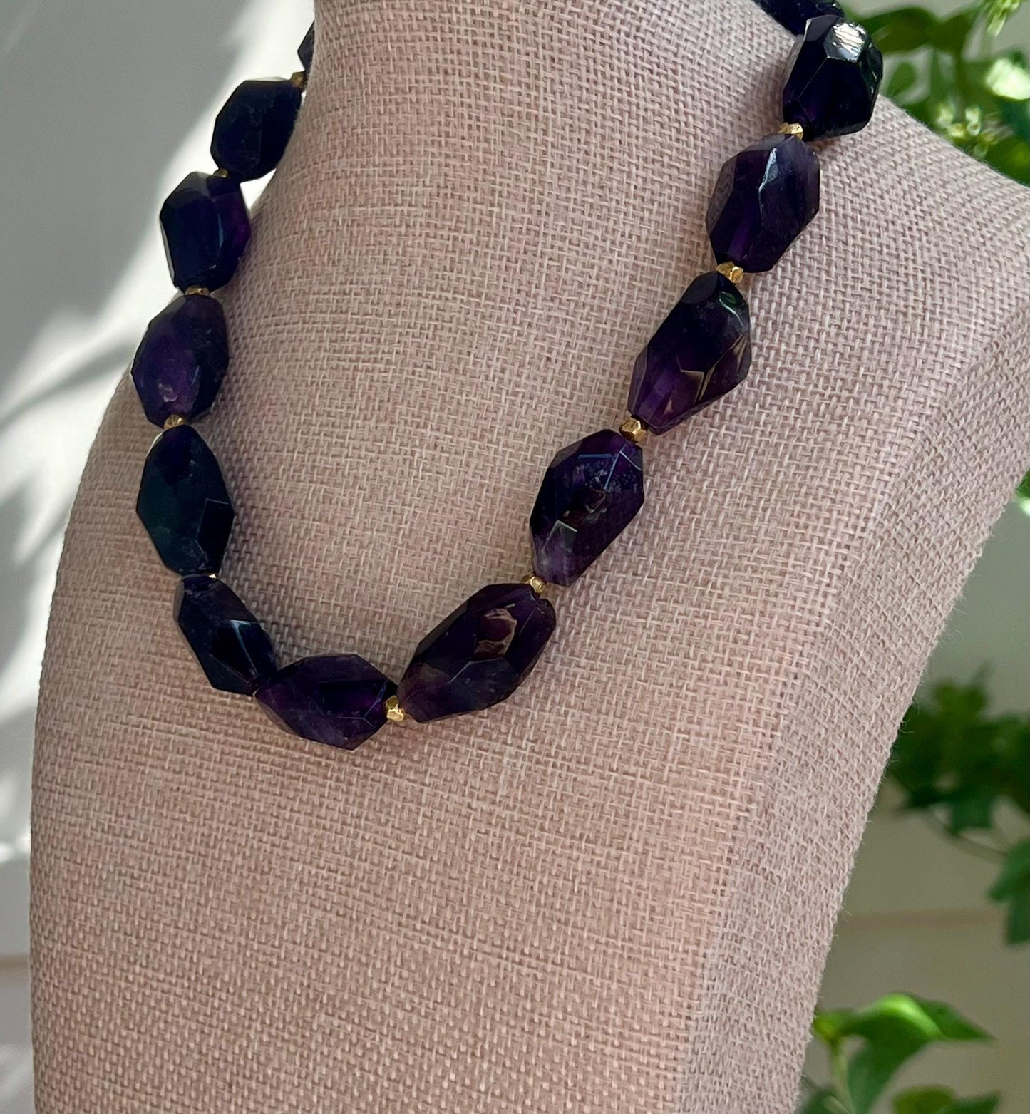Amethyst Beaded Necklace