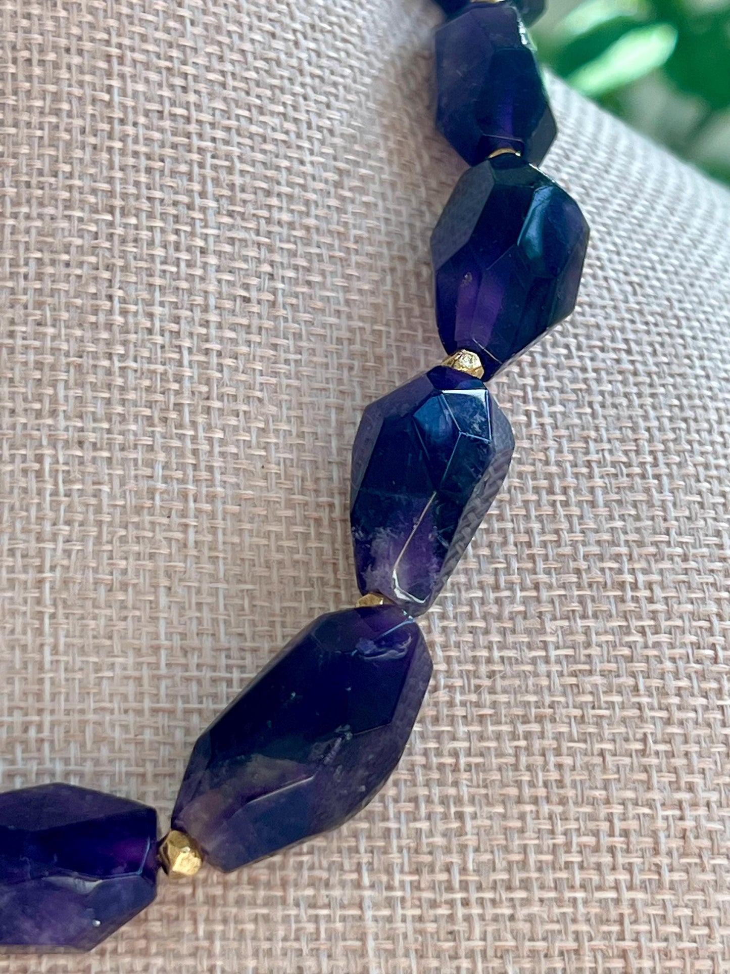 Amethyst Beaded Necklace