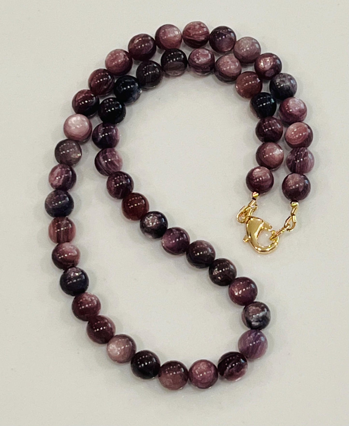 Lepidolite Mica Beaded Necklace