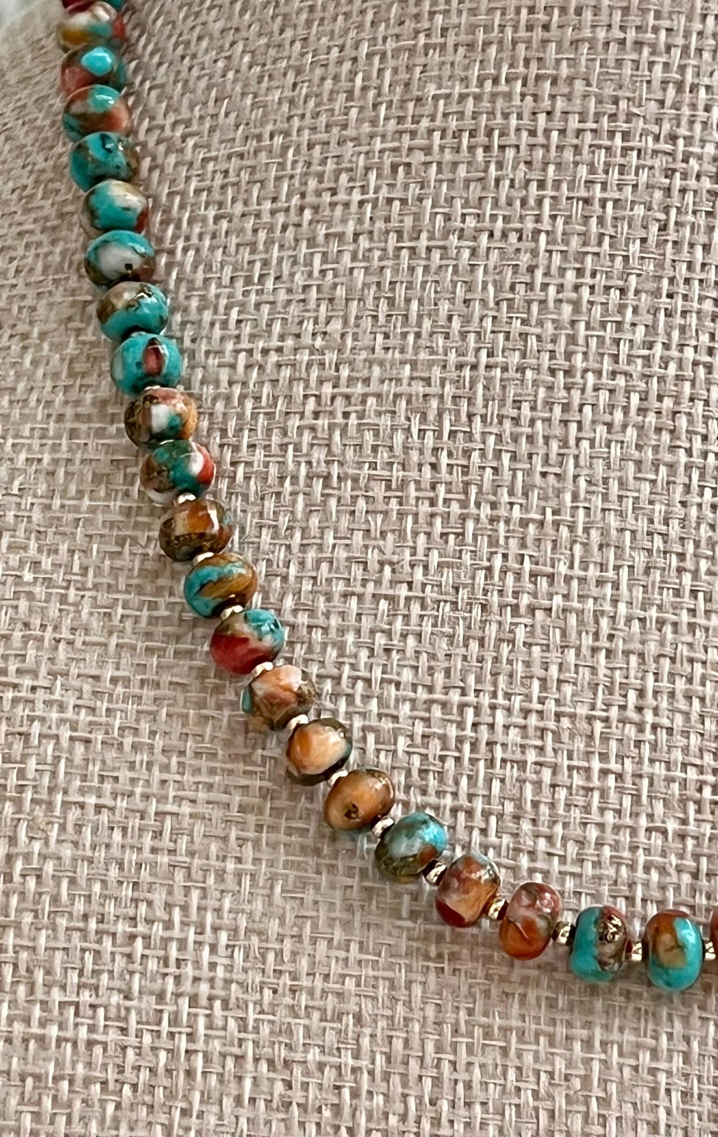 Spiny Oyster Beaded Necklace