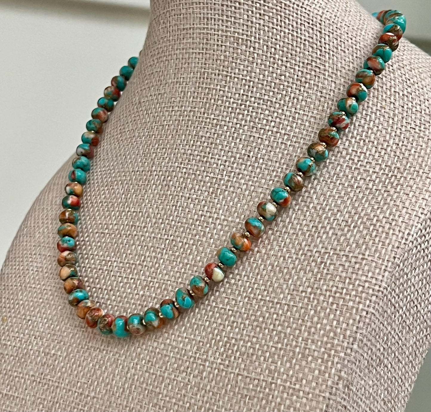 Spiny Oyster Beaded Necklace