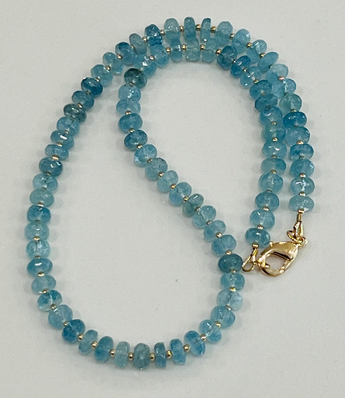 Aquamarine Beaded Necklace