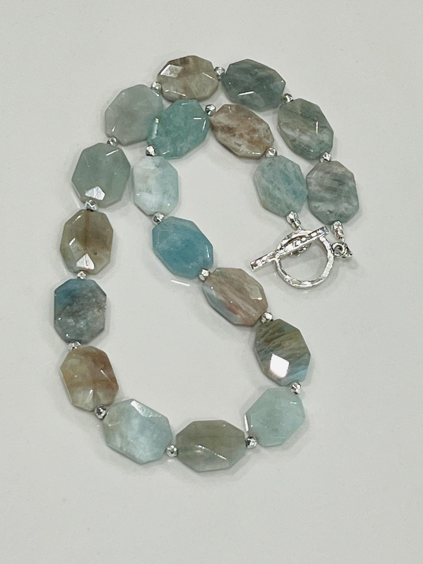 Aquamarine Beaded Necklace