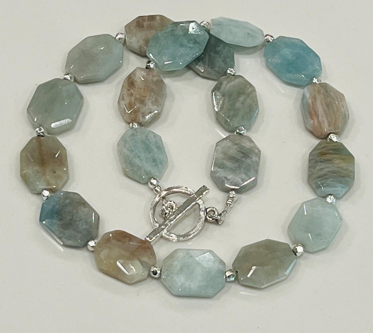 Aquamarine Beaded Necklace