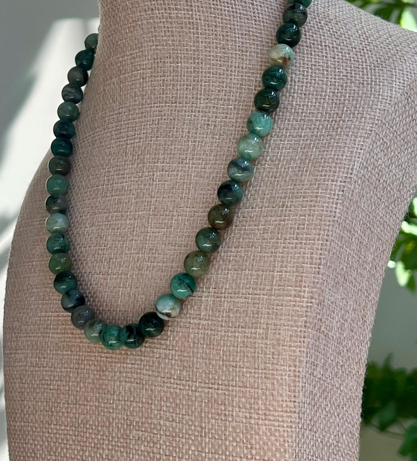 Emerald Beaded Necklace