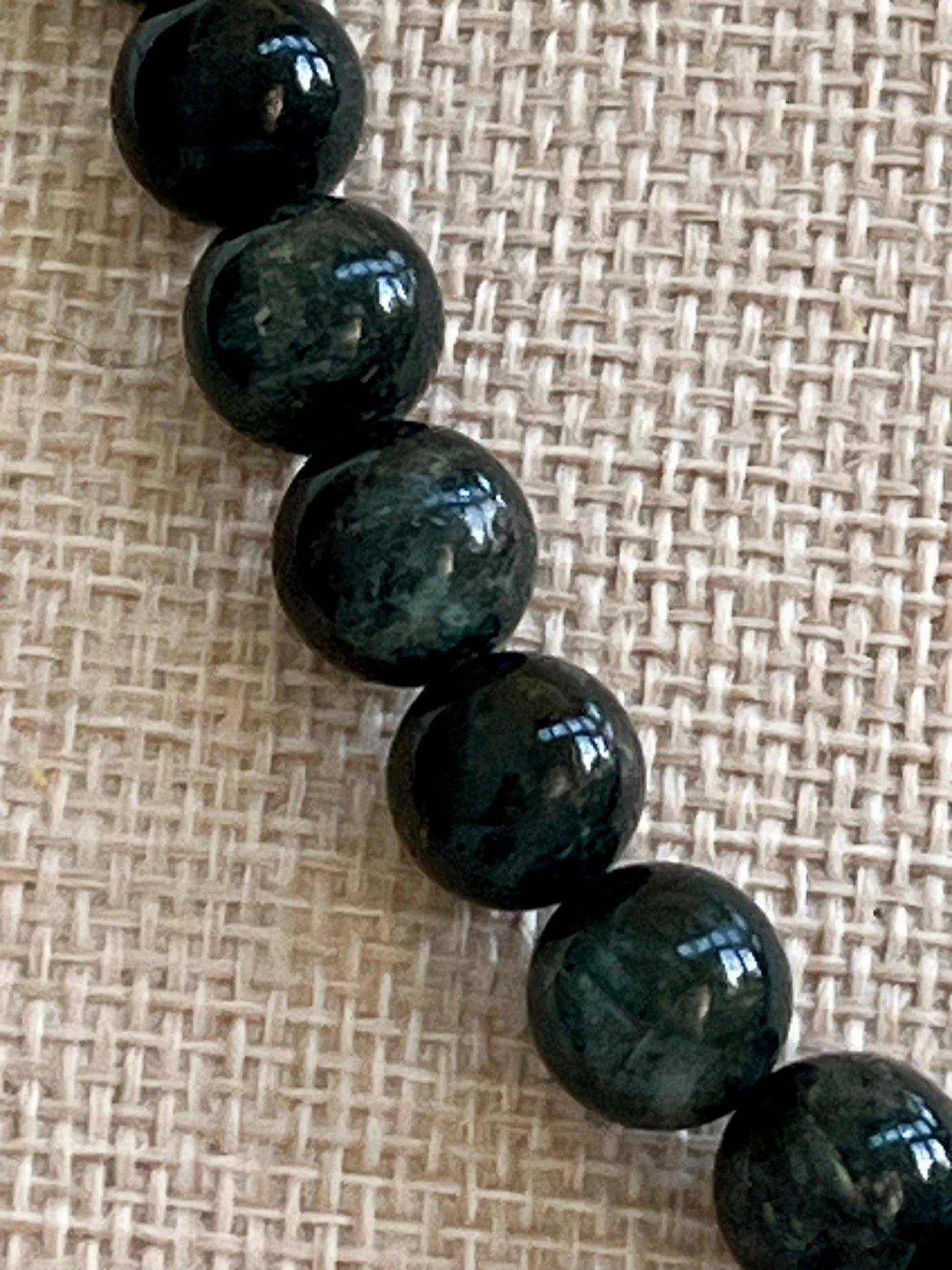 Dark Green Kyanite Beaded Necklace