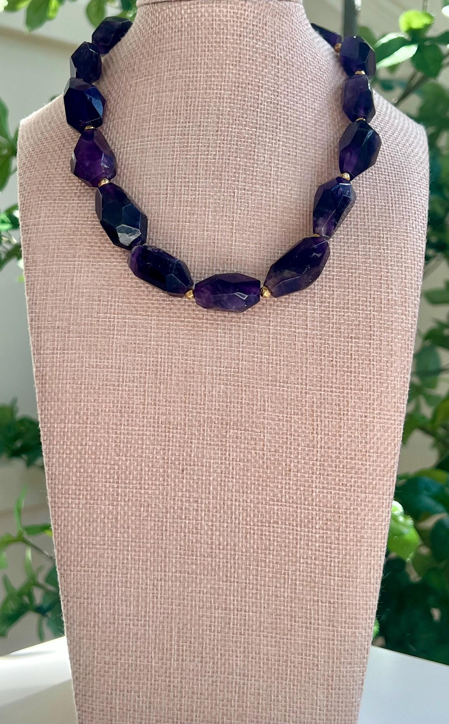 Amethyst Beaded Necklace