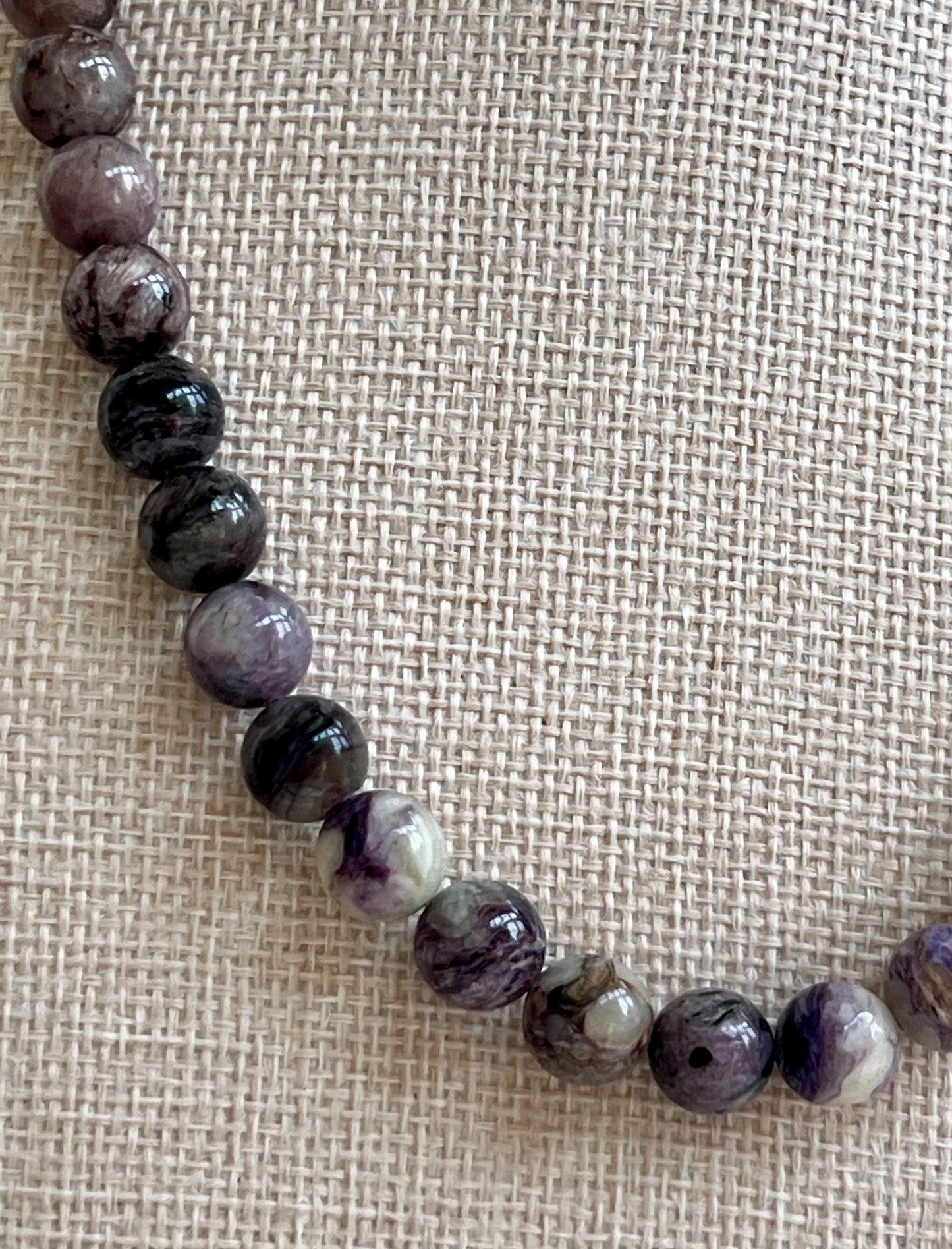 Charoite Beaded Necklace