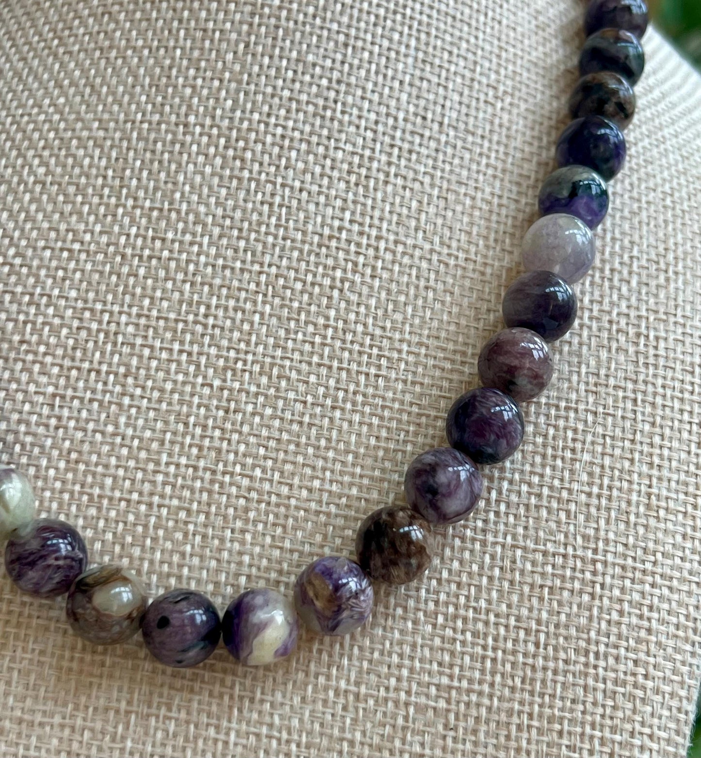 Charoite Beaded Necklace