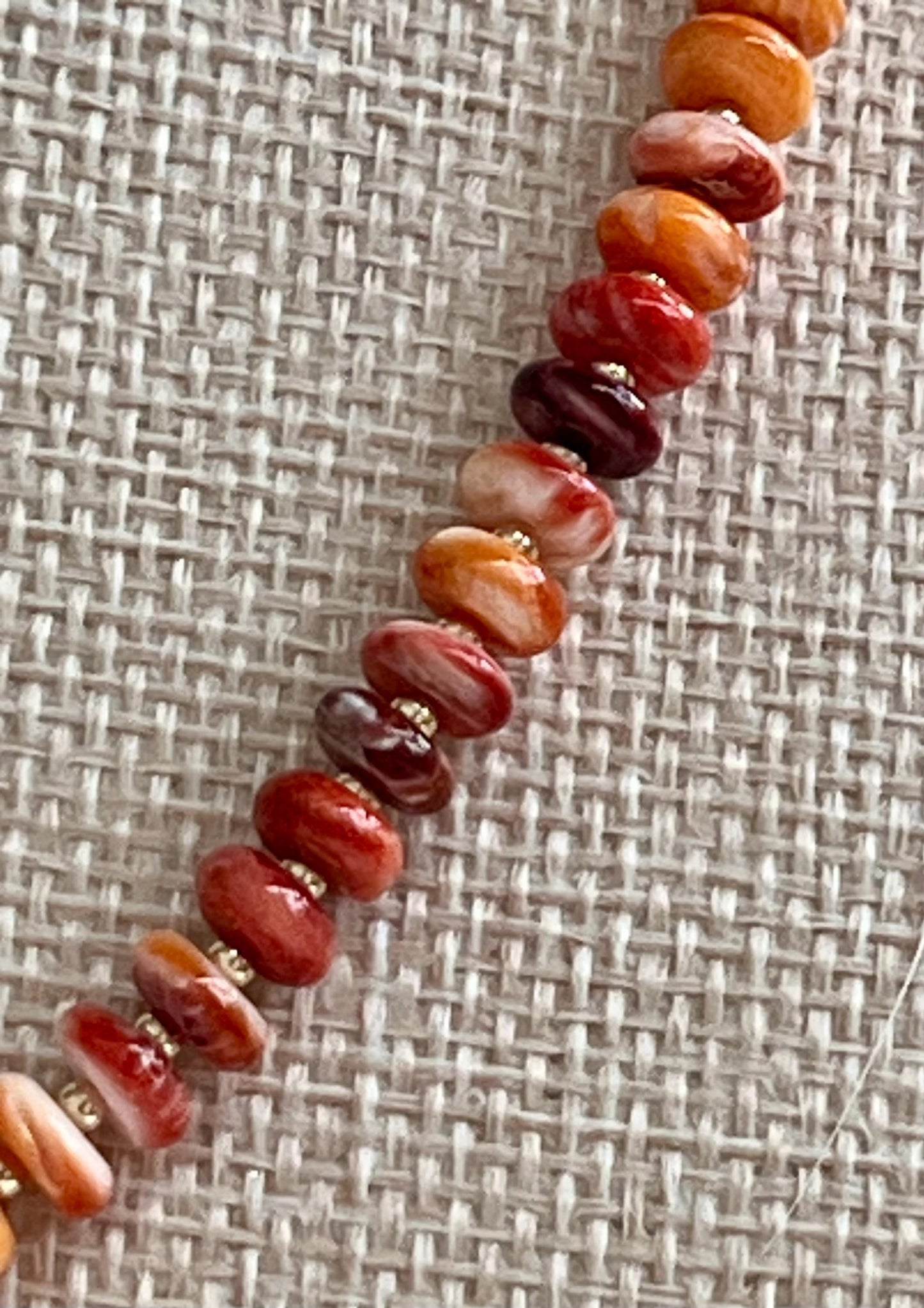 Spiny Oyster Beaded Necklace 1