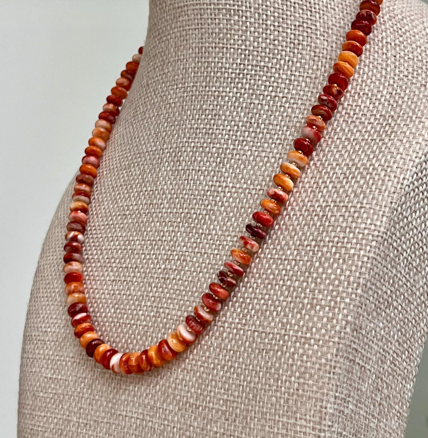 Spiny Oyster Beaded Necklace 1
