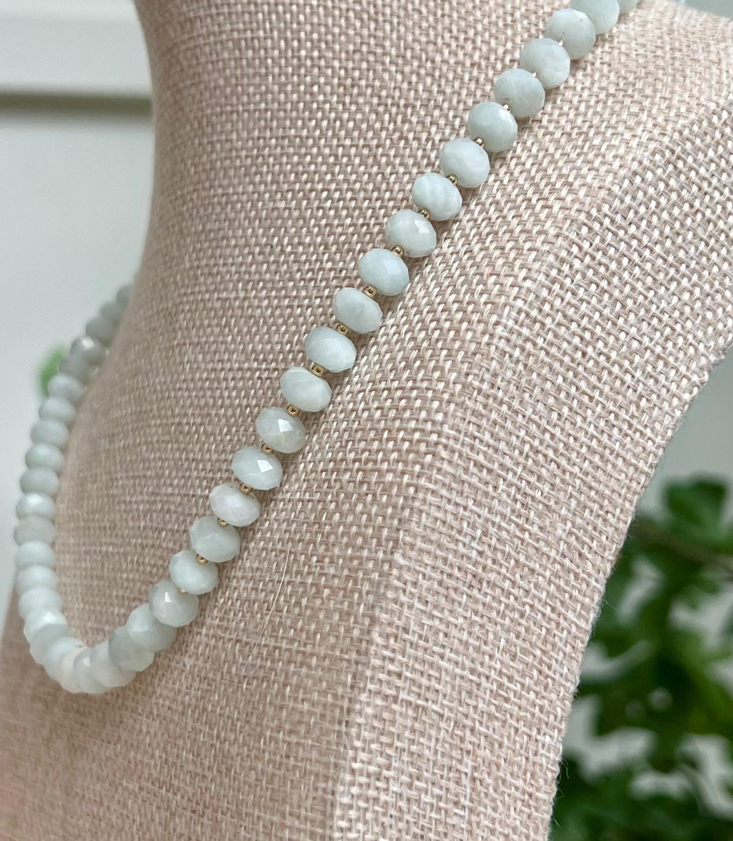 Celestite Beaded Necklace