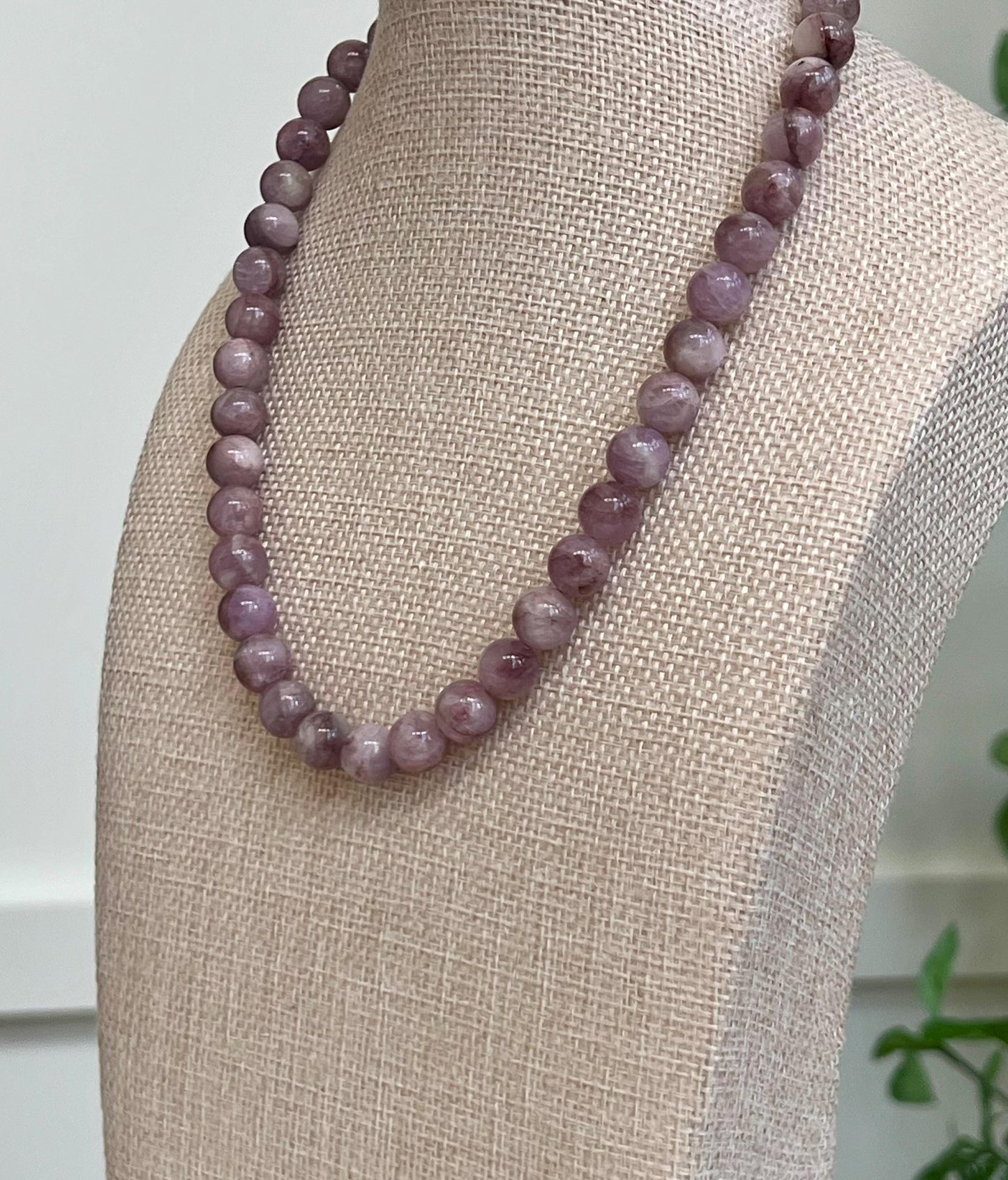 Kunzite Beaded Necklace