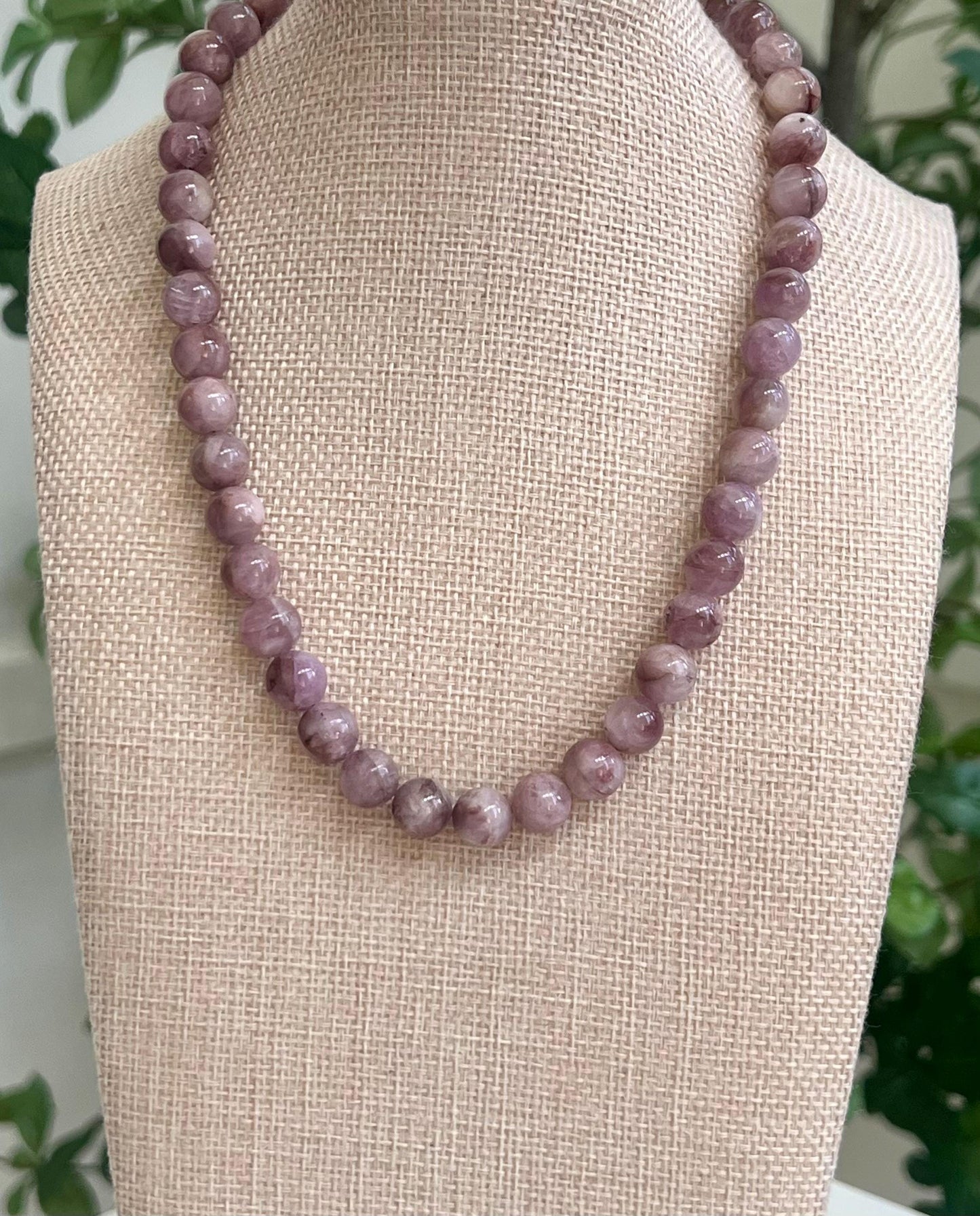 Kunzite Beaded Necklace