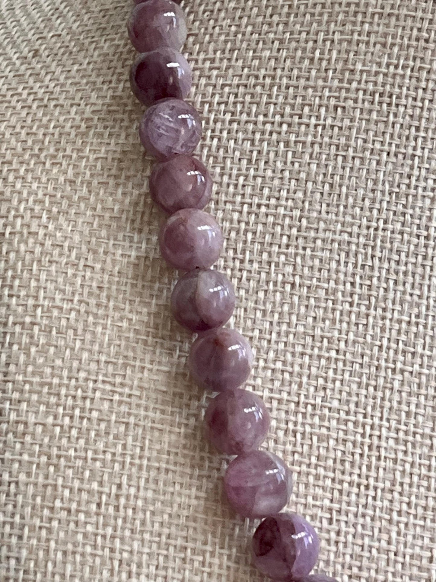 Kunzite Beaded Necklace