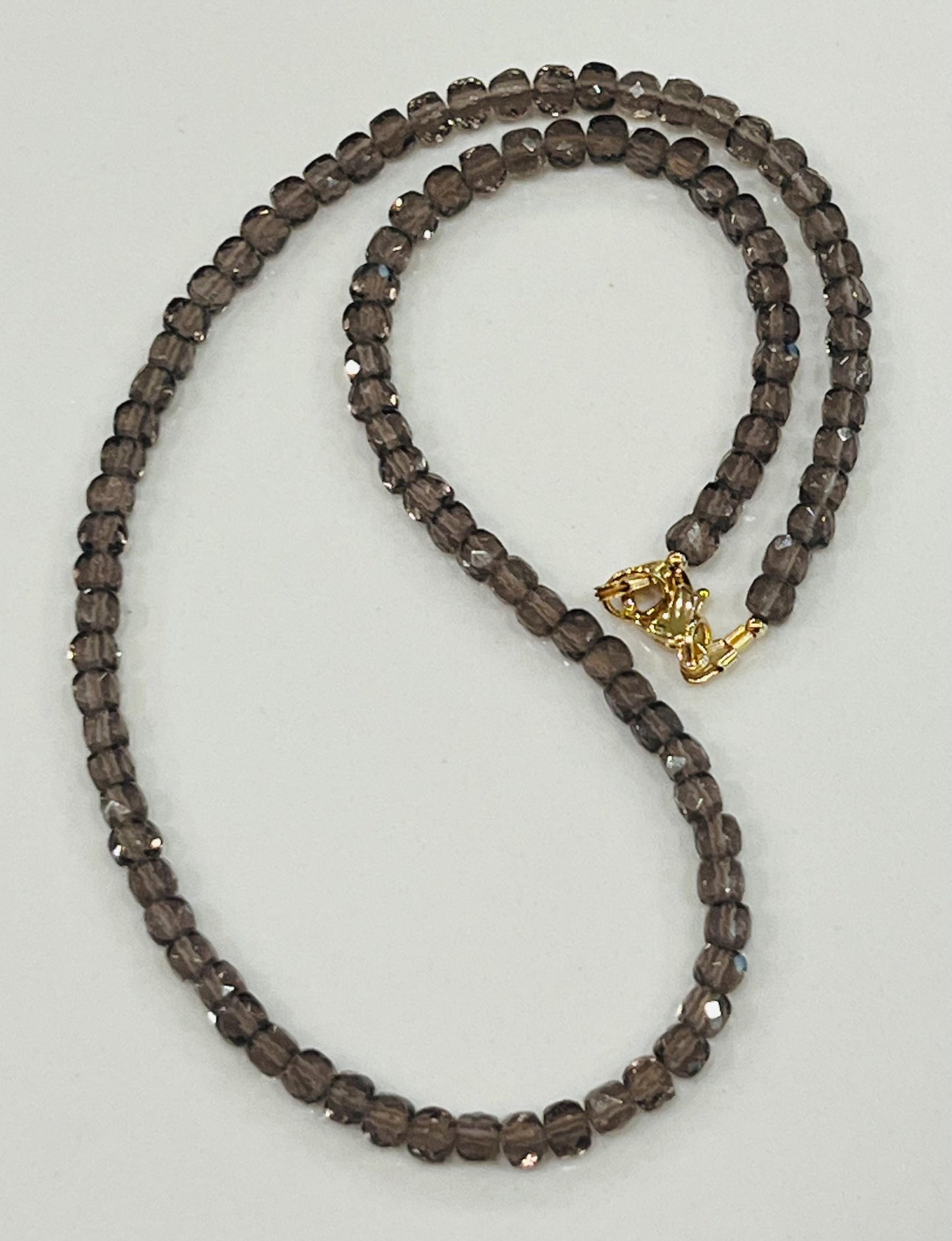 Smoky Quartz Beaded Necklace