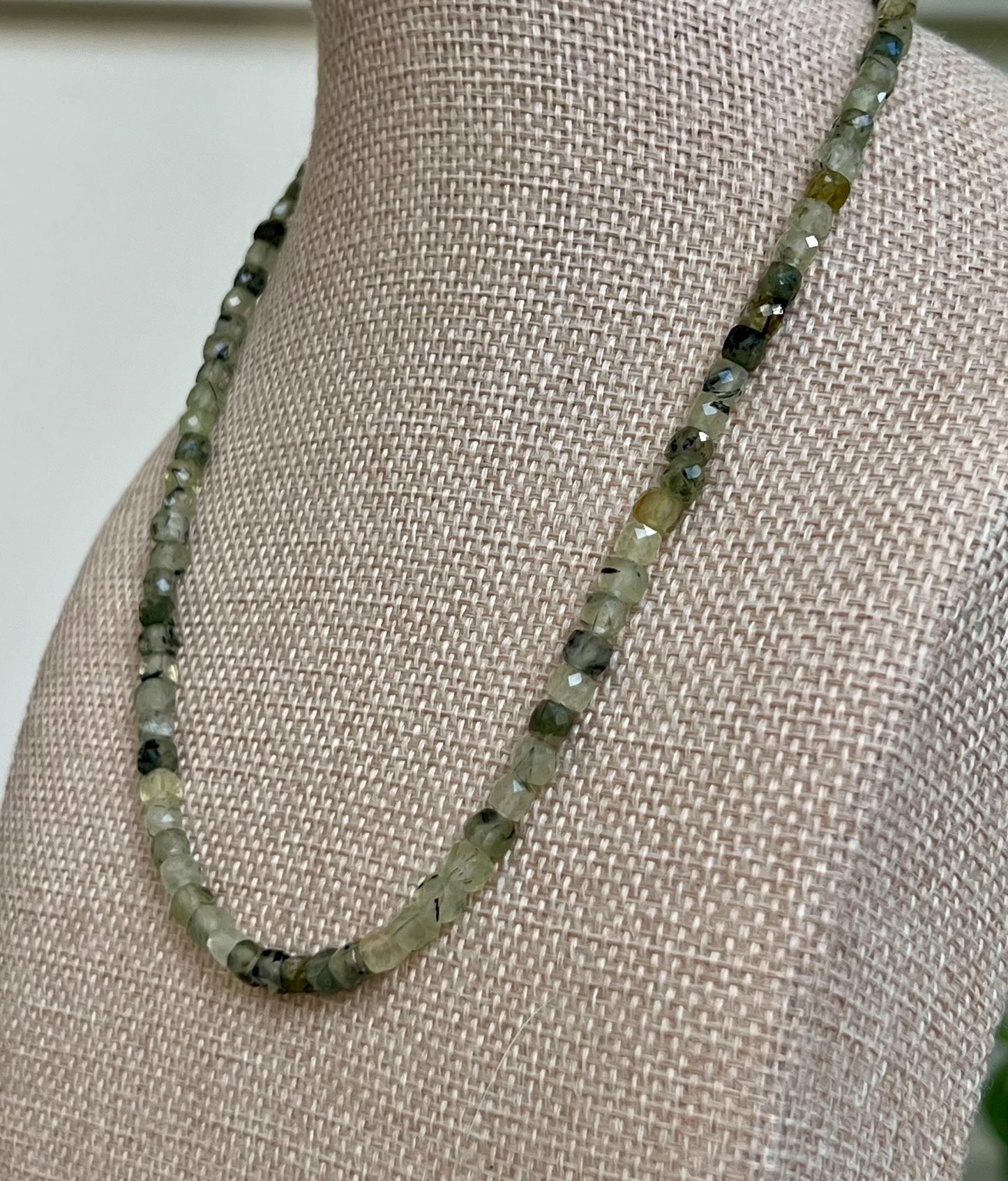 Prehnite Beaded Necklace