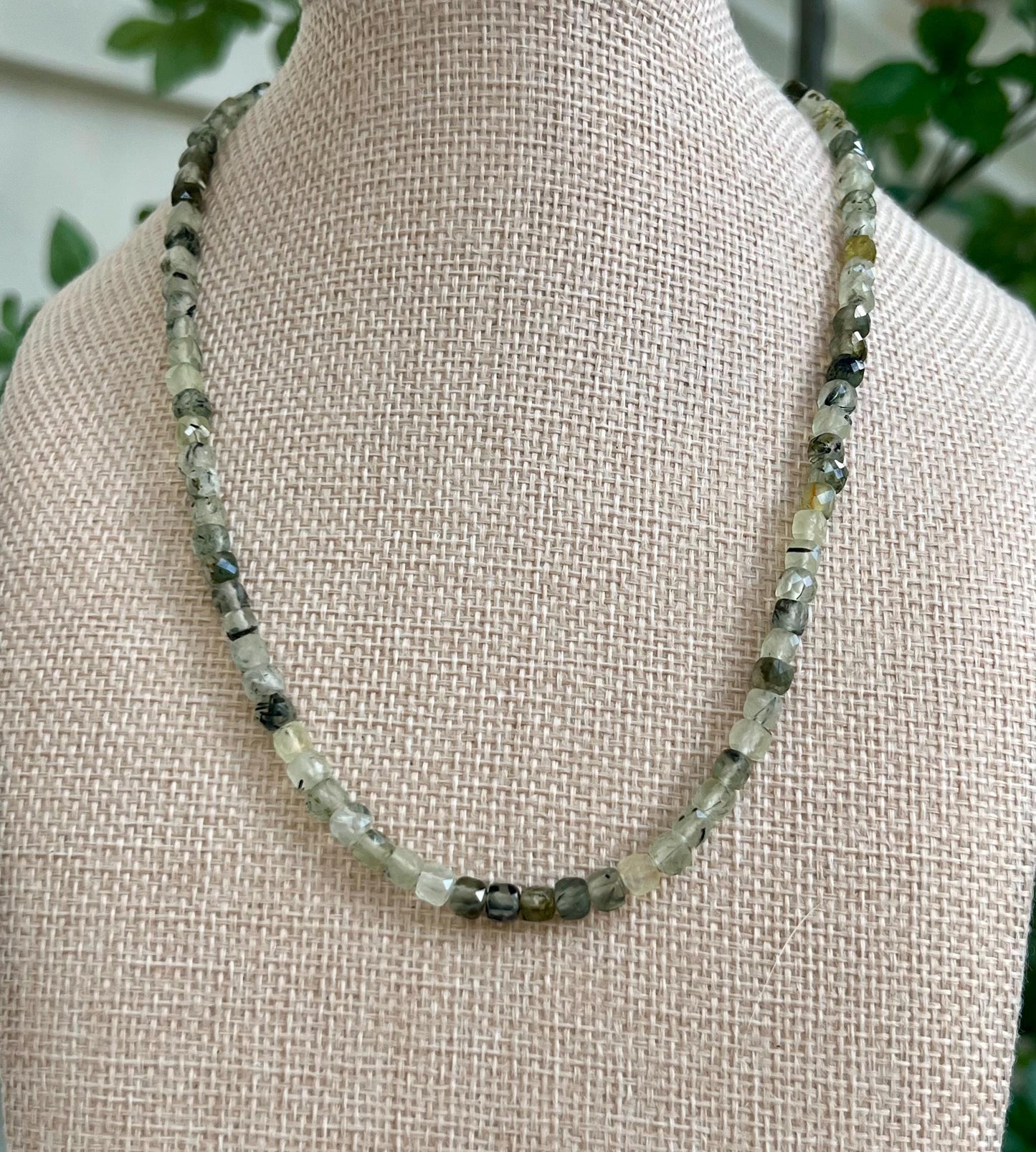 Prehnite Beaded Necklace