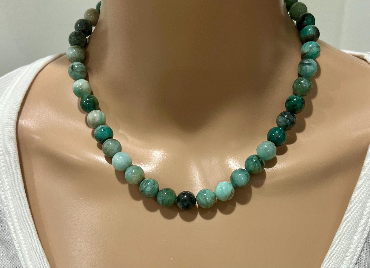Emerald Beaded Necklace