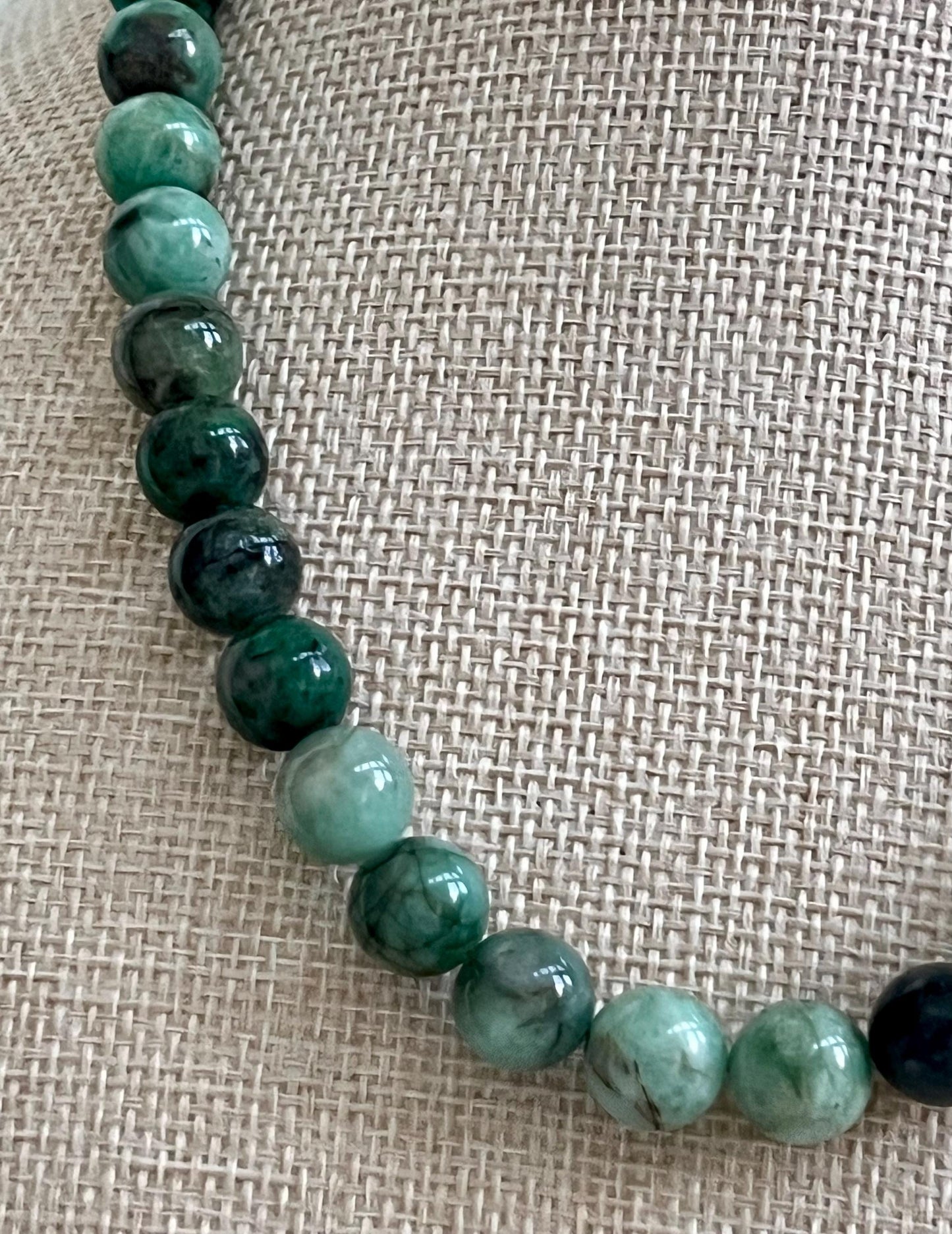 Emerald Beaded Necklace