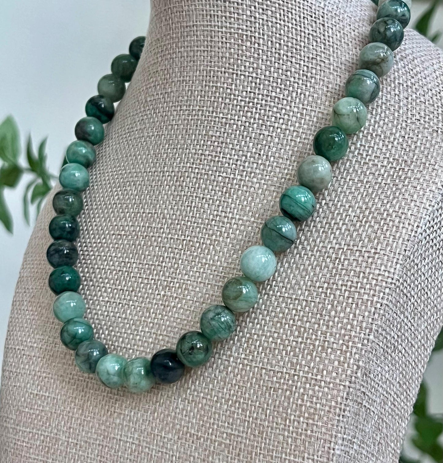 Emerald Beaded Necklace