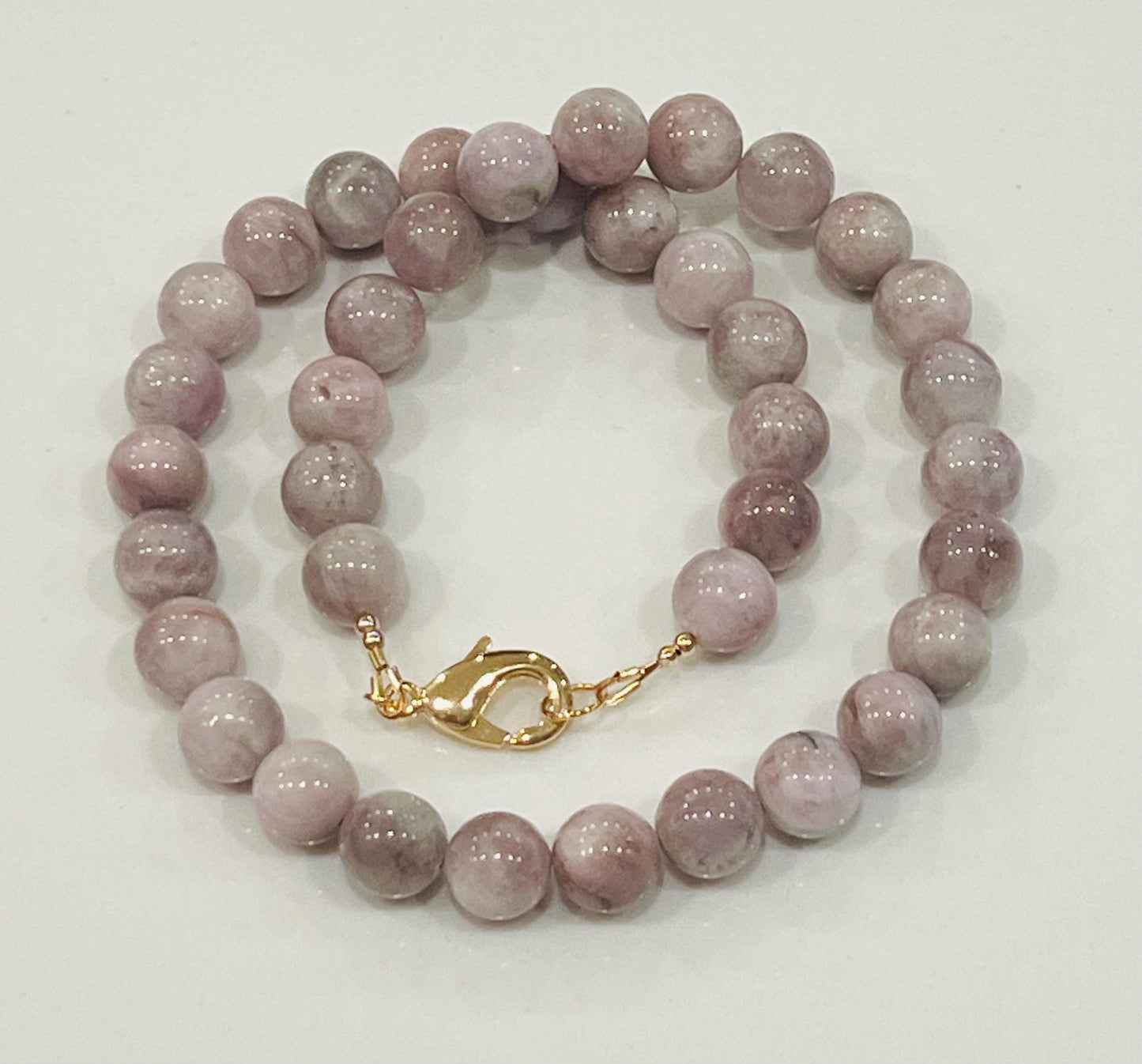 Kunzite Beaded Necklace