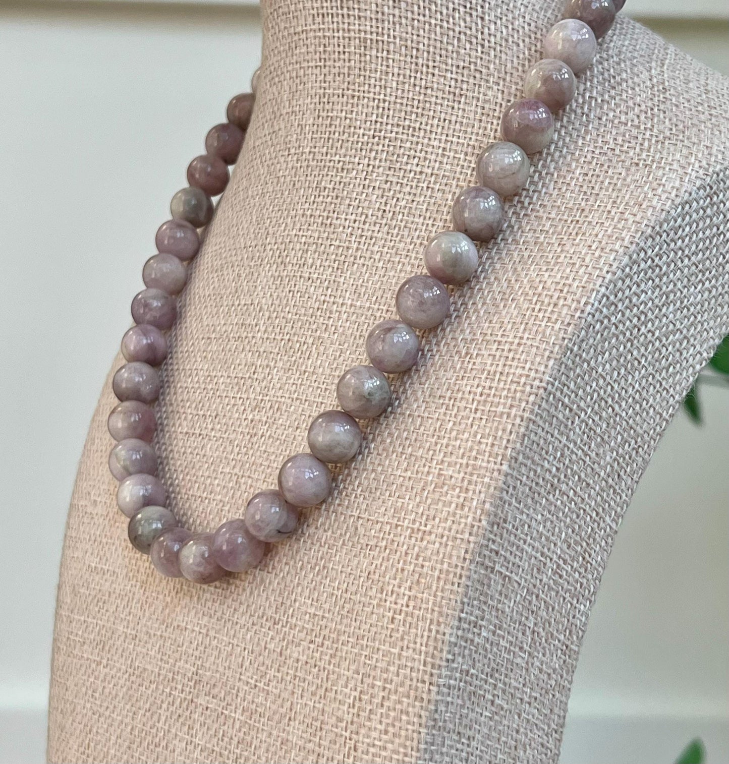 Kunzite Beaded Necklace