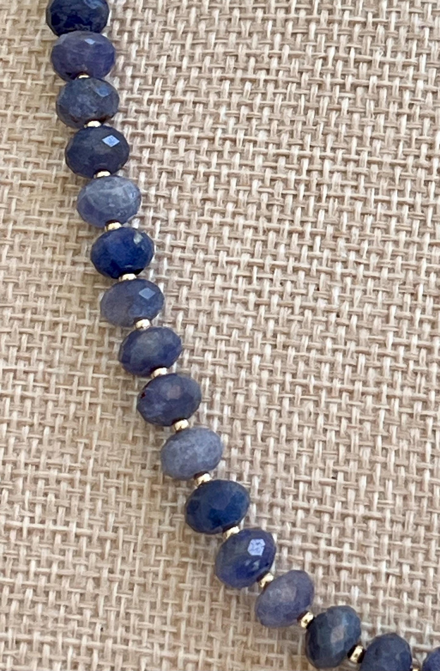 Tanzanite Beaded Necklace