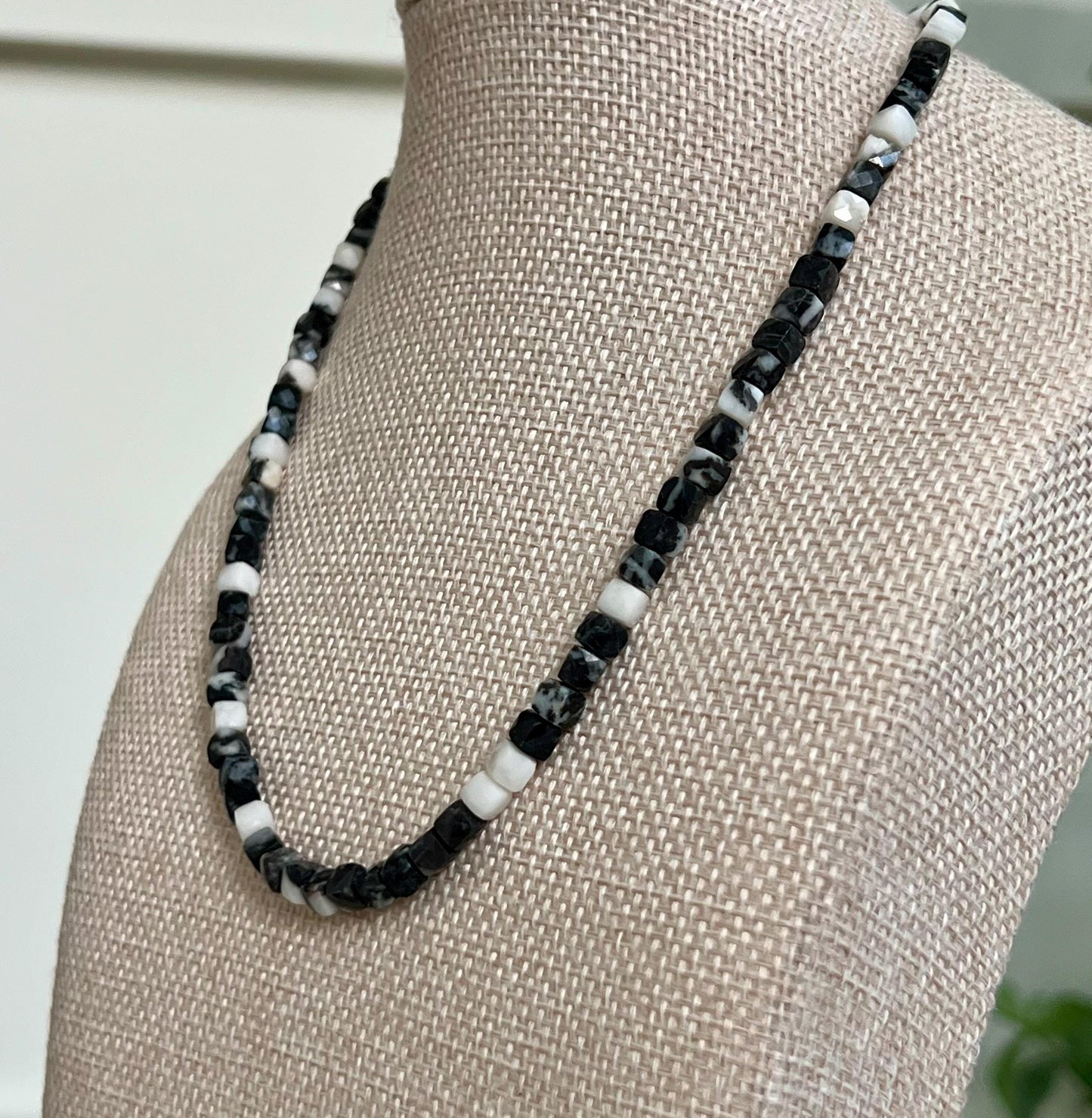 Zebra Jasper Beaded Necklace