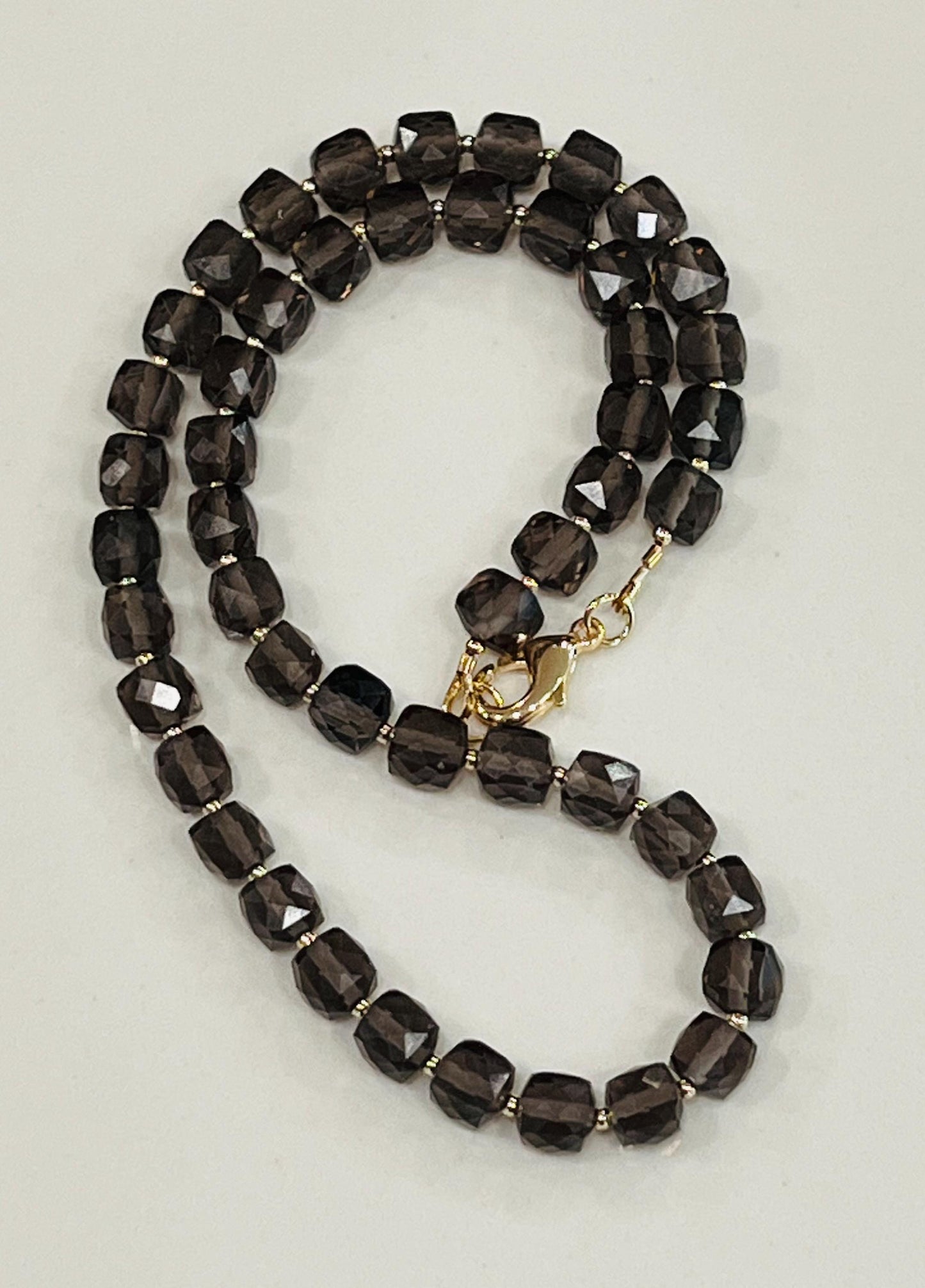 Smoky Quartz Beaded Necklace