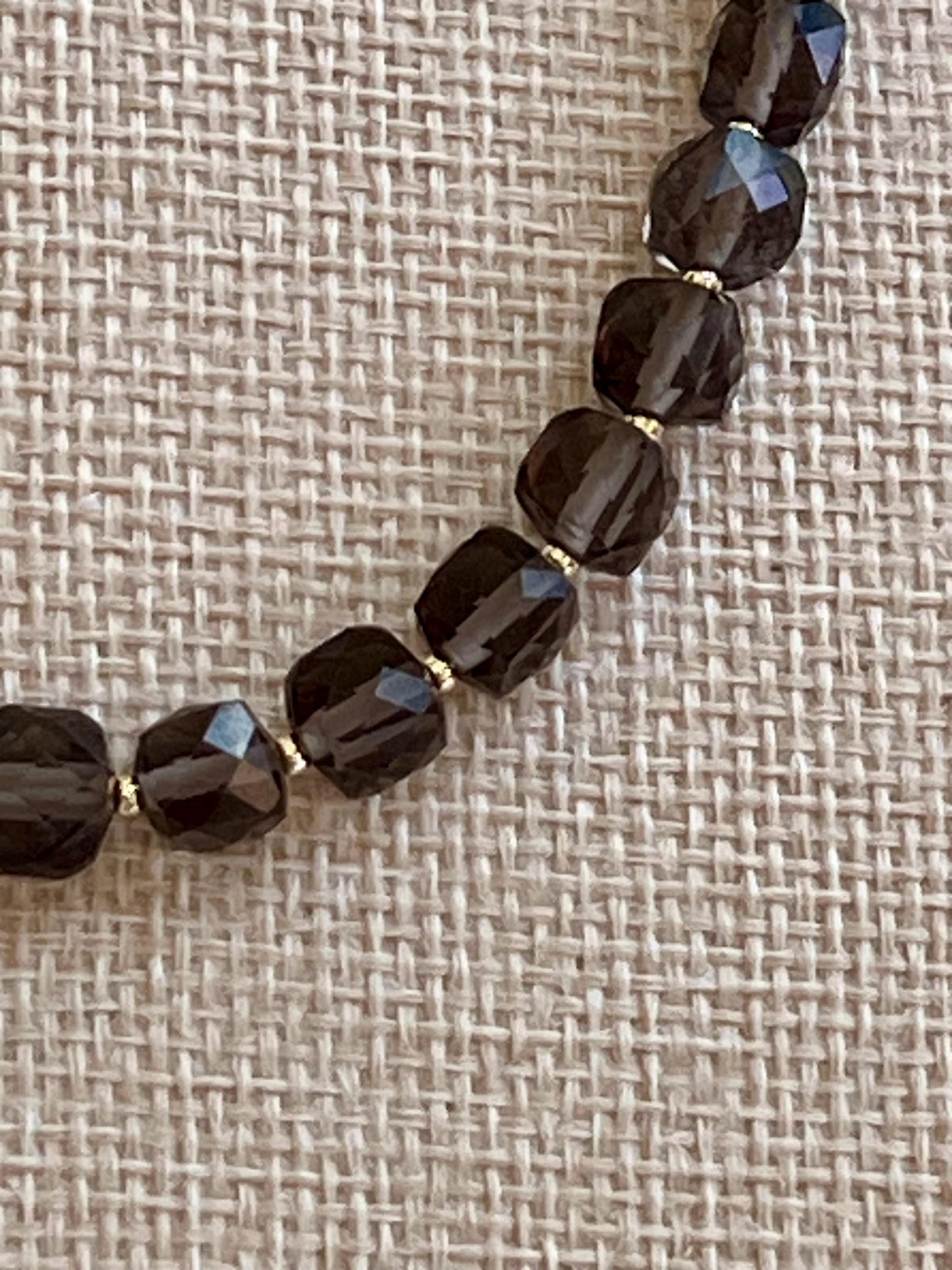 Smoky Quartz Beaded Necklace