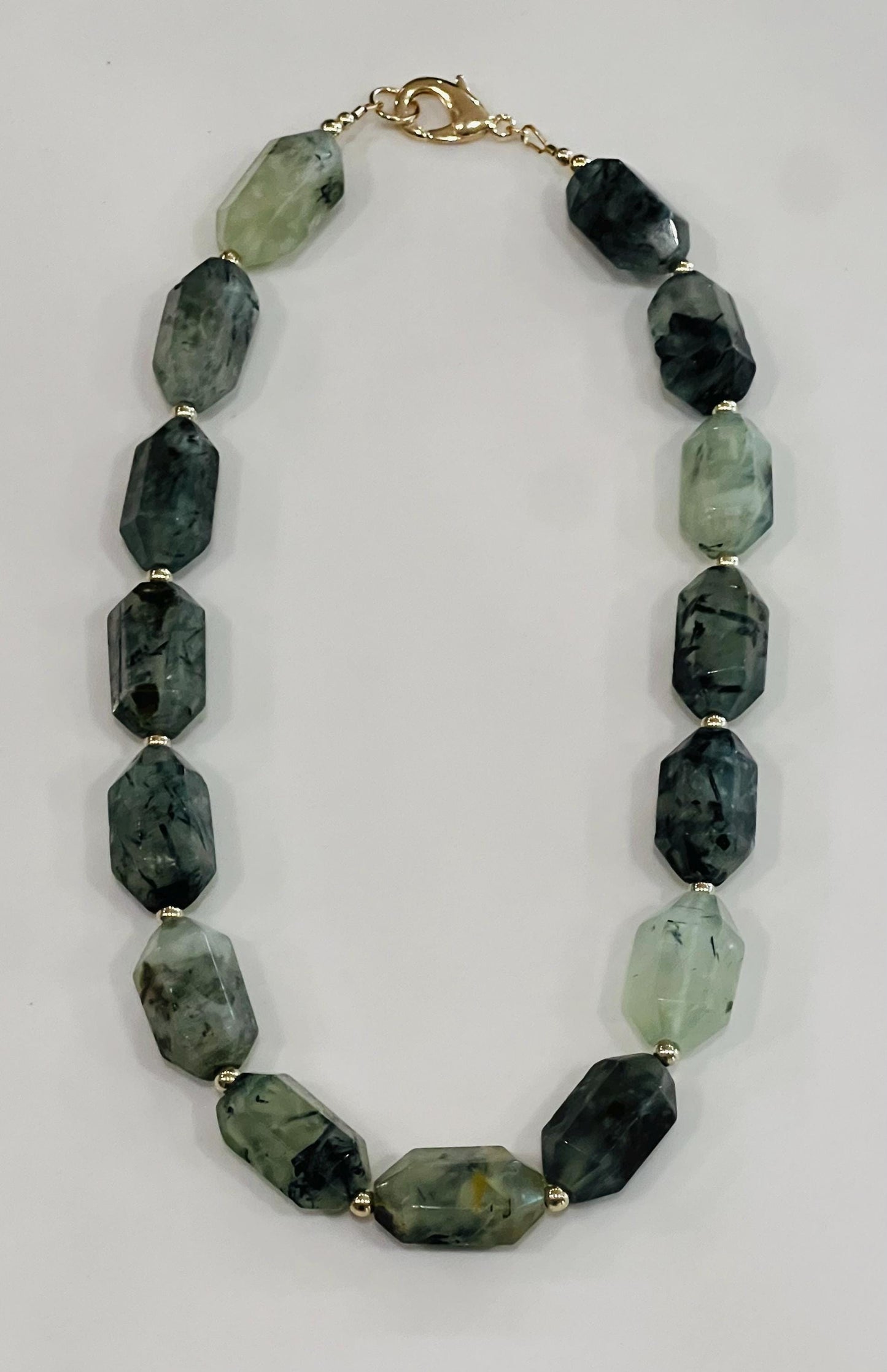 Prehnite Beaded Layering Necklace