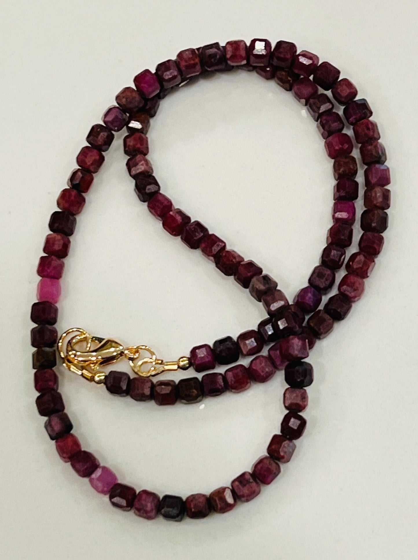 Ruby Beaded Necklace
