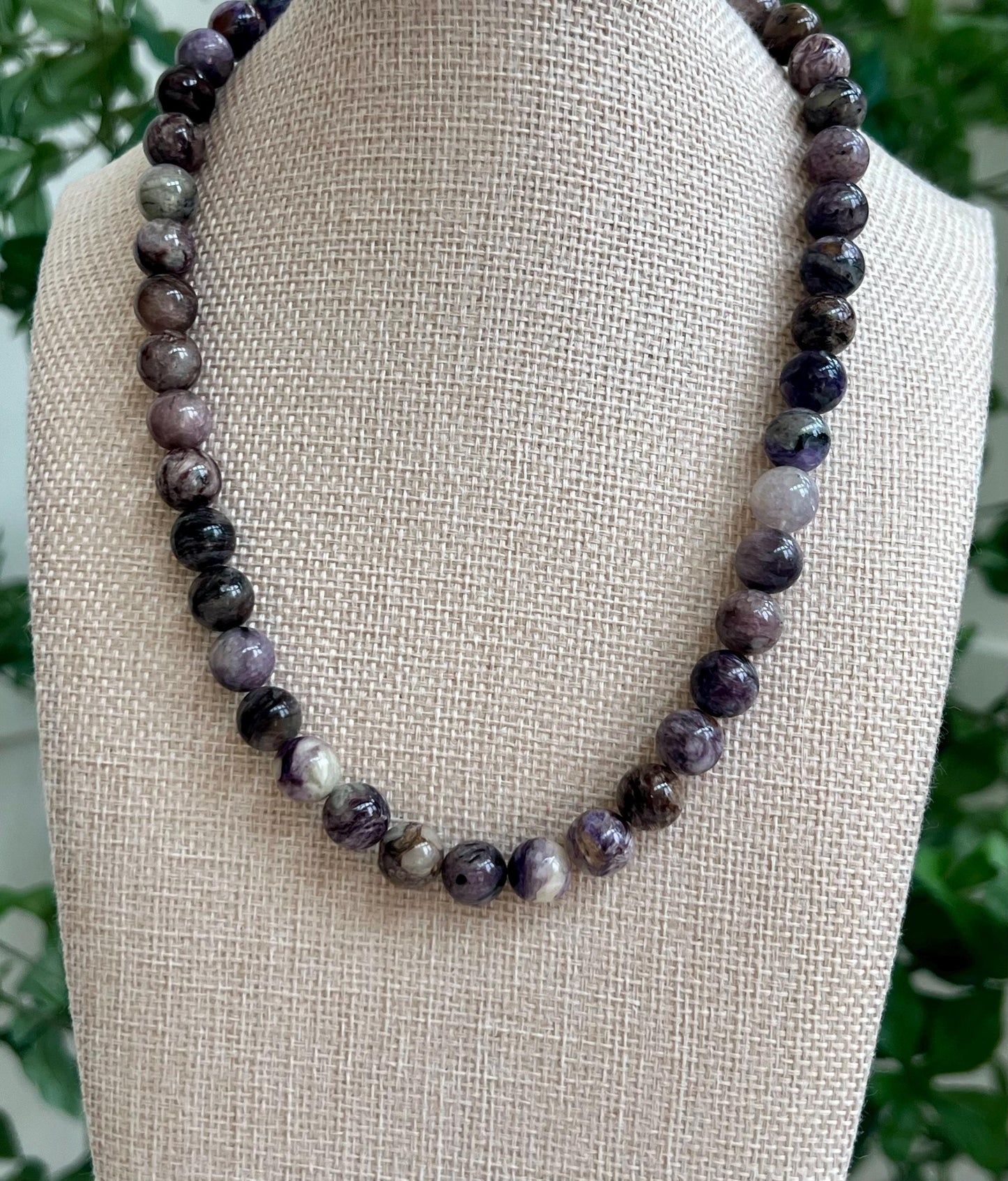 Charoite Beaded Necklace
