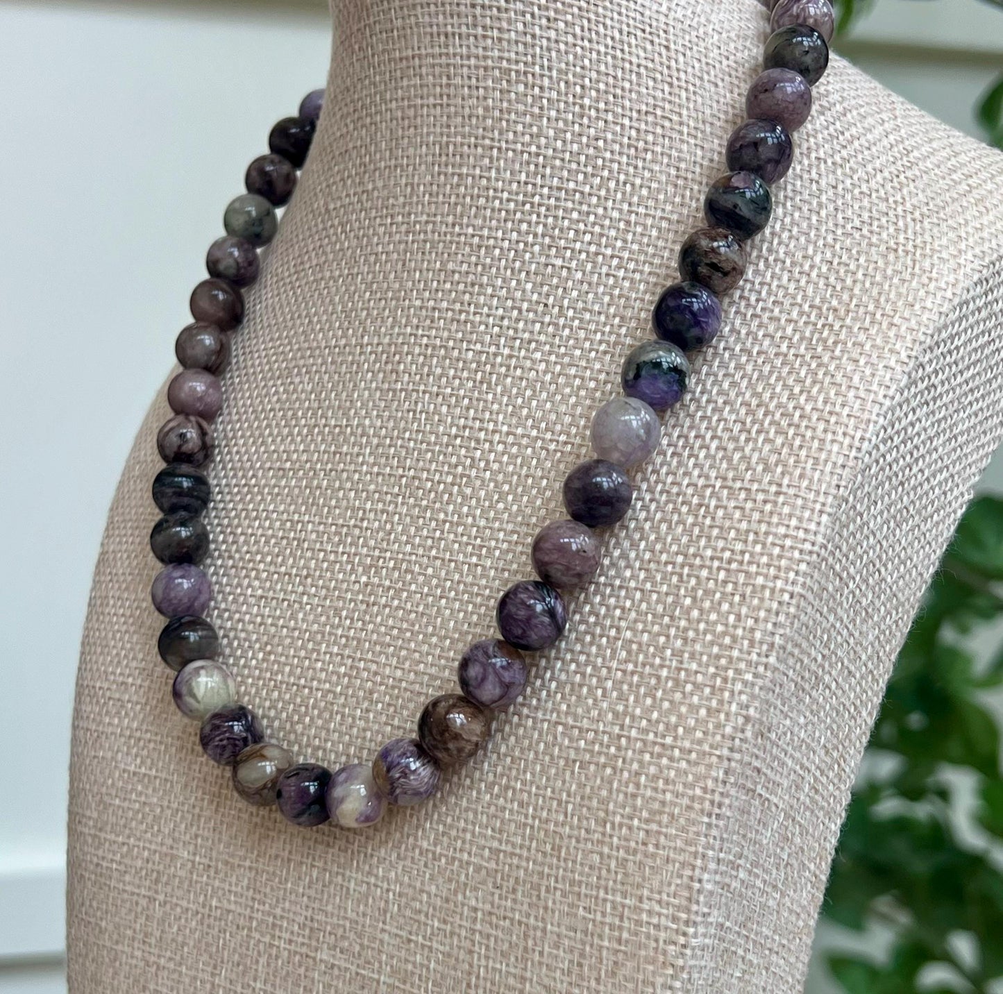 Charoite Beaded Necklace