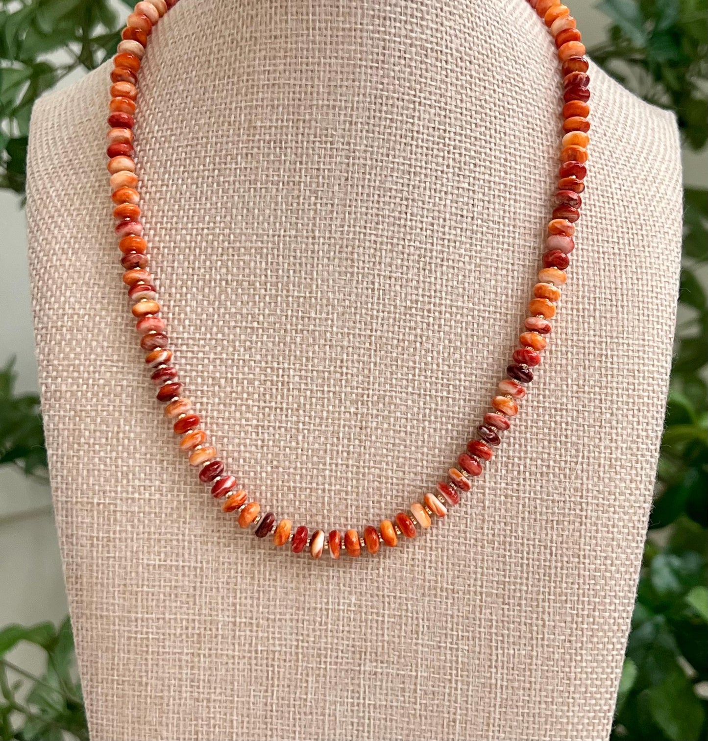 Spiny Oyster Beaded Necklace 1