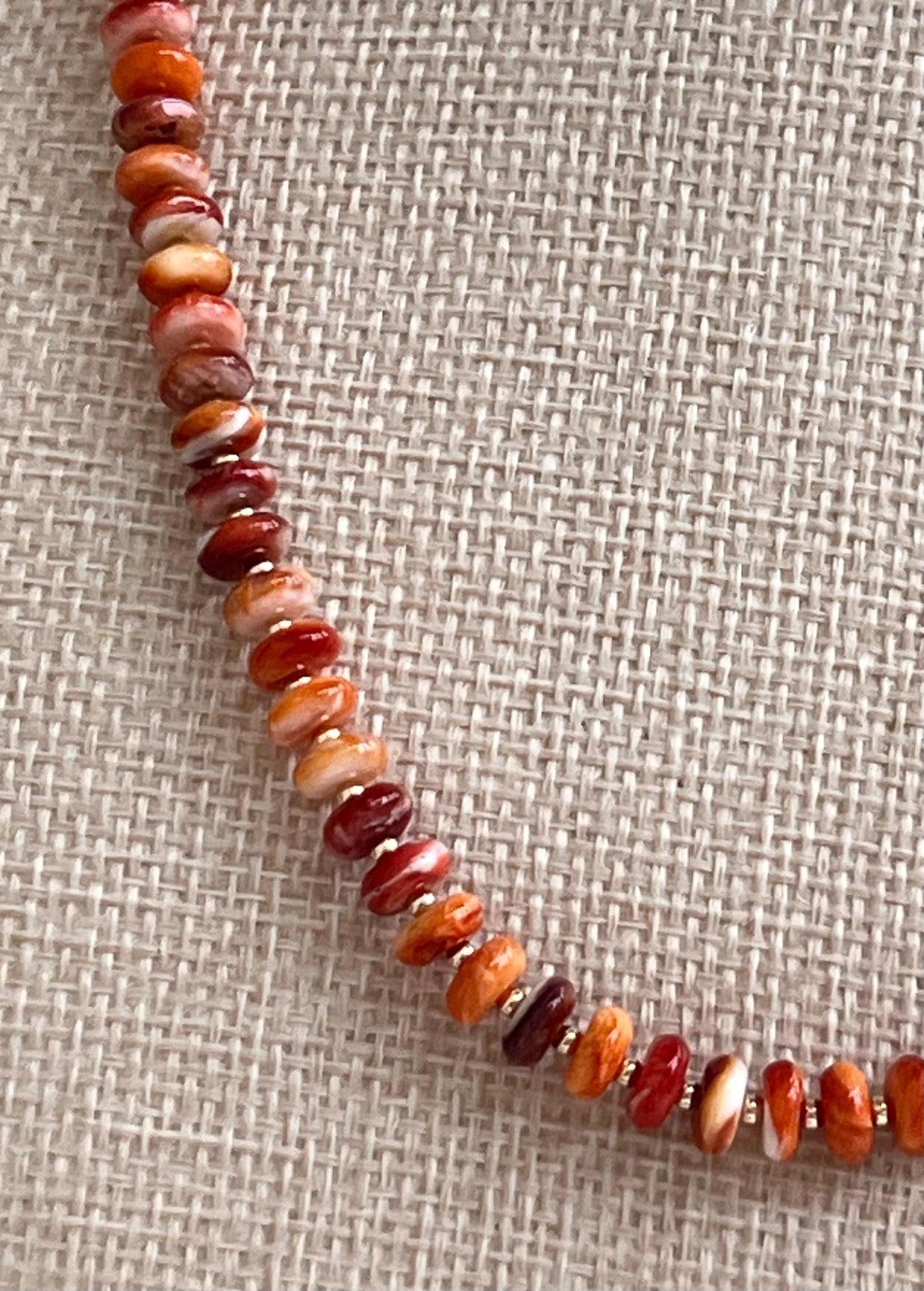 Spiny Oyster Beaded Necklace 1