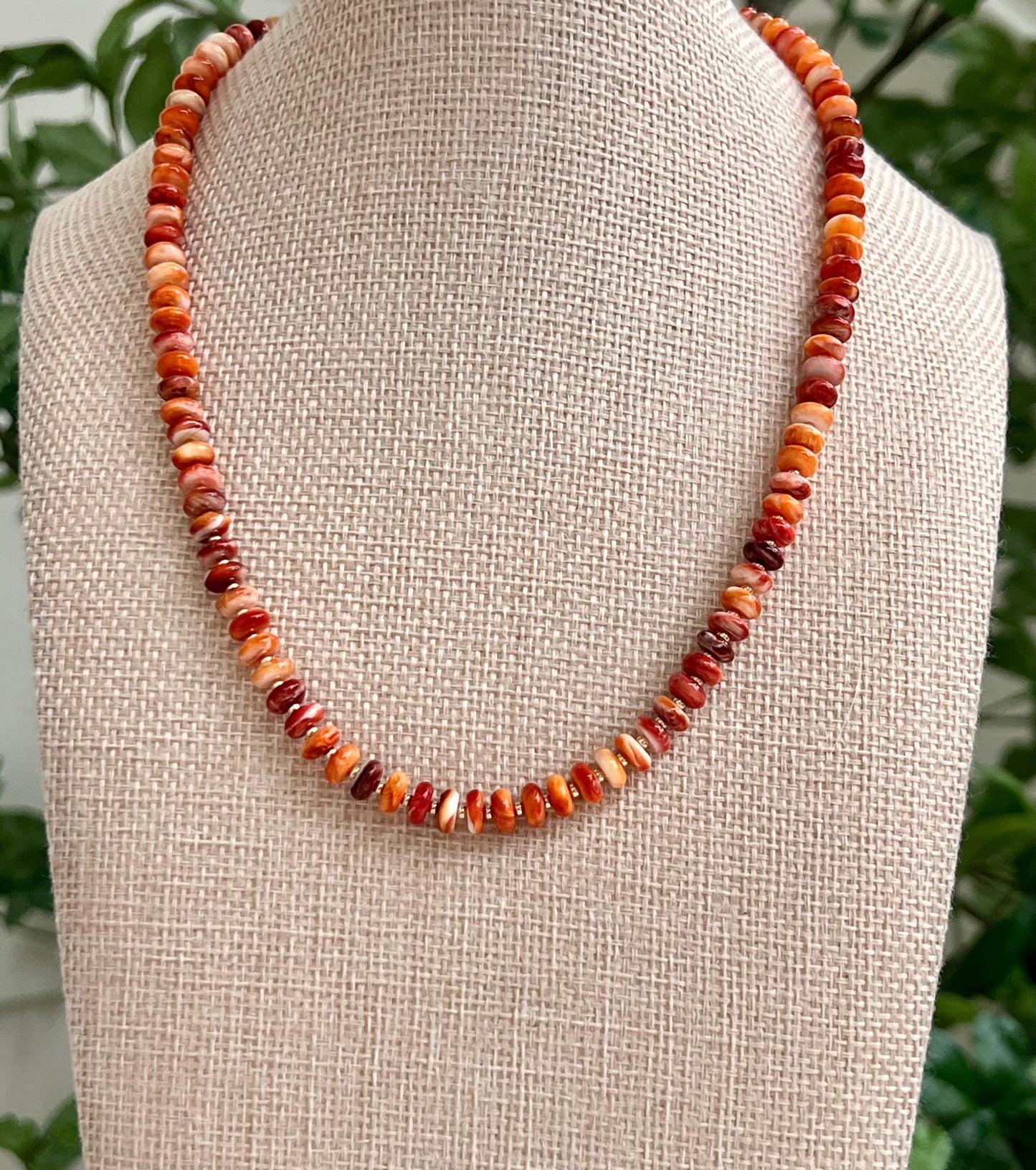Spiny Oyster Beaded Necklace 1