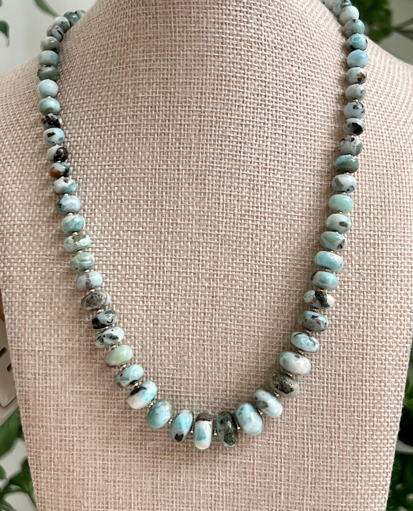 Larimar Beaded Necklace