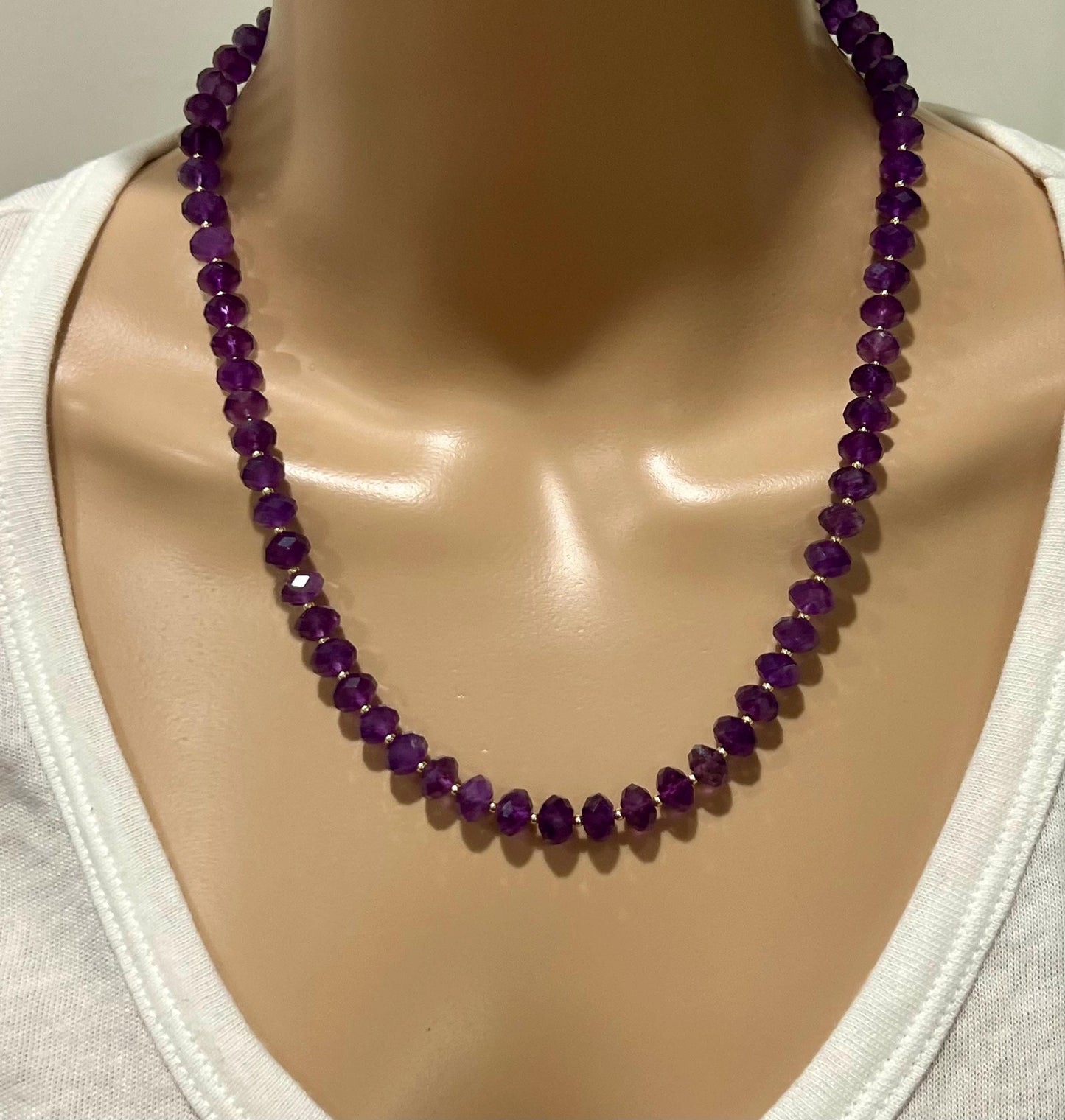 Amethyst Beaded Necklace