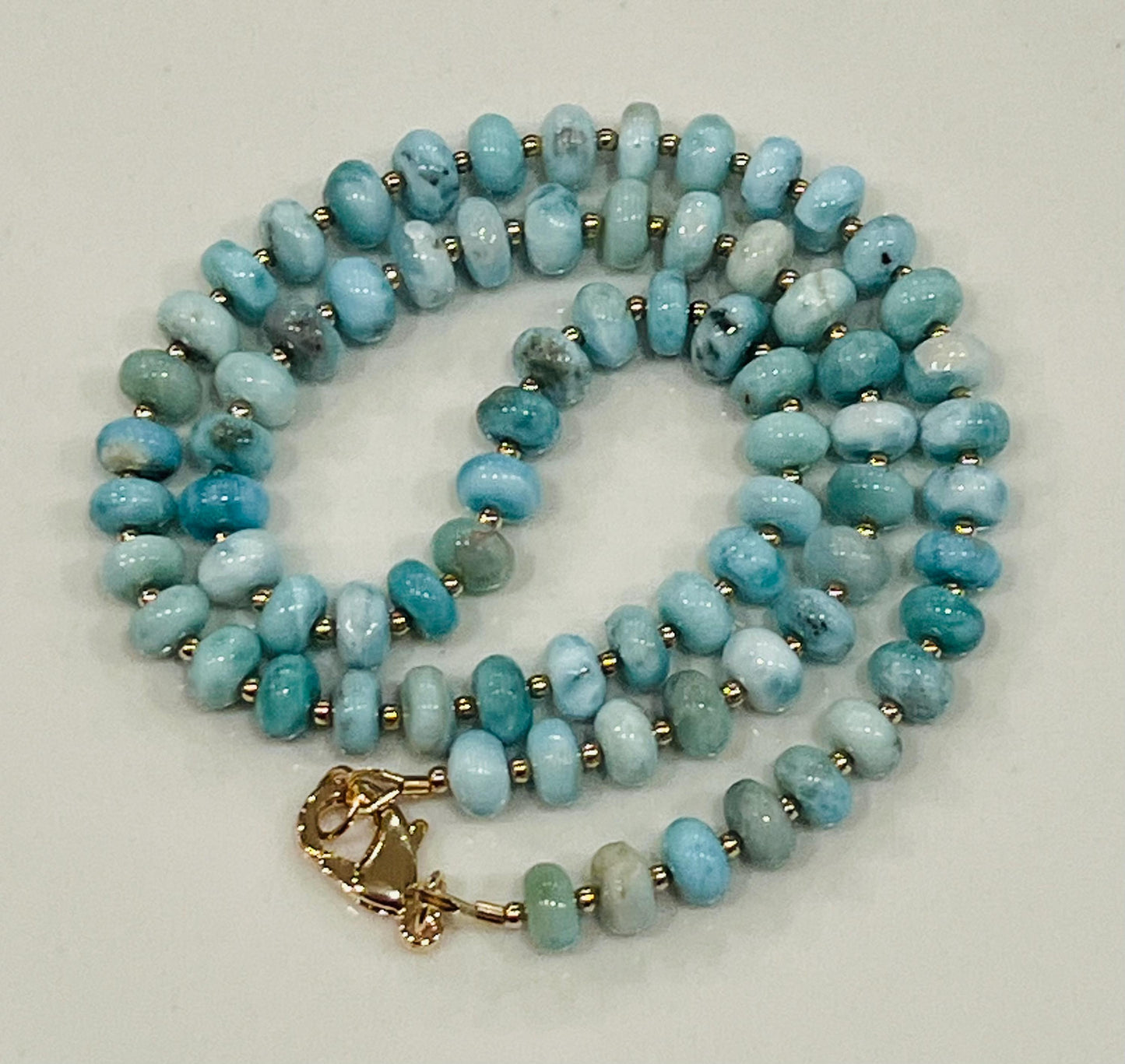 Larimar Beaded Necklace