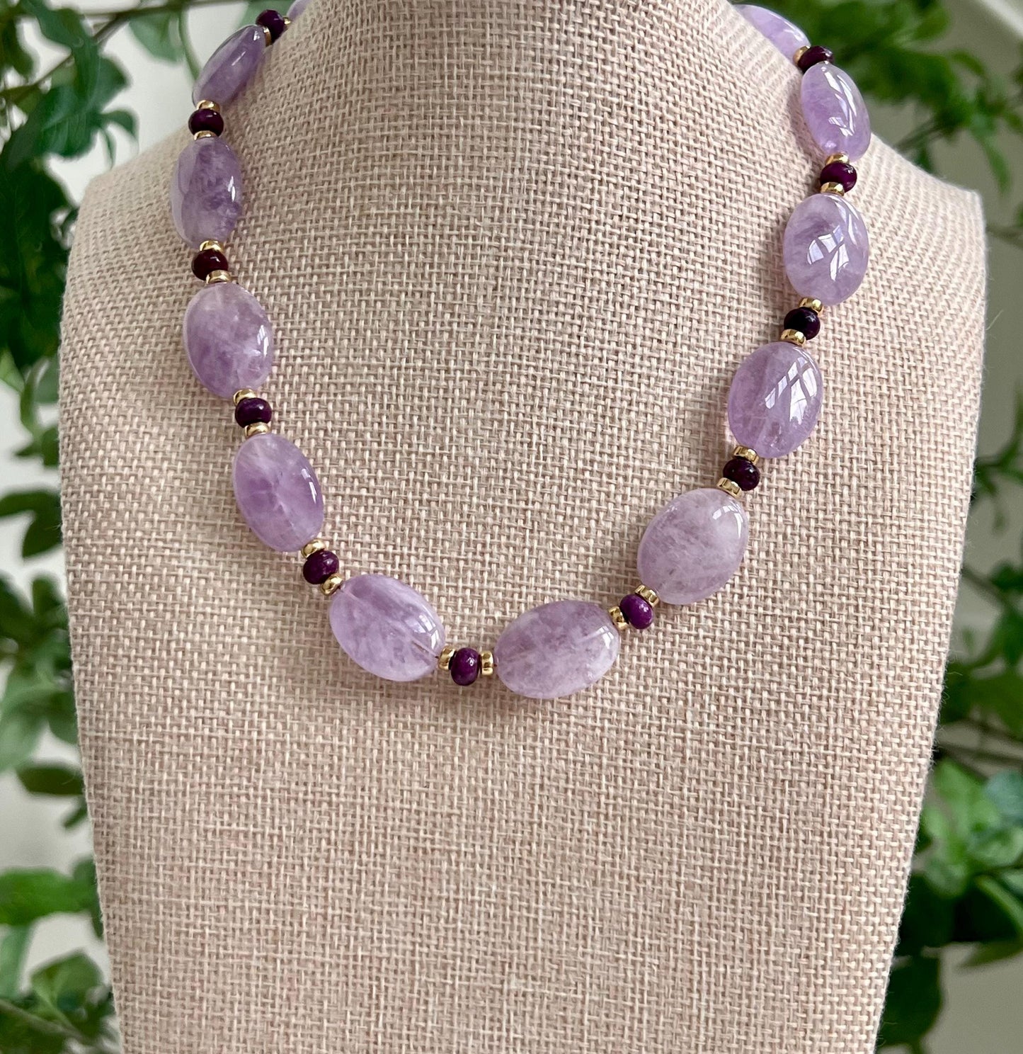 Amethyst Beaded Necklace