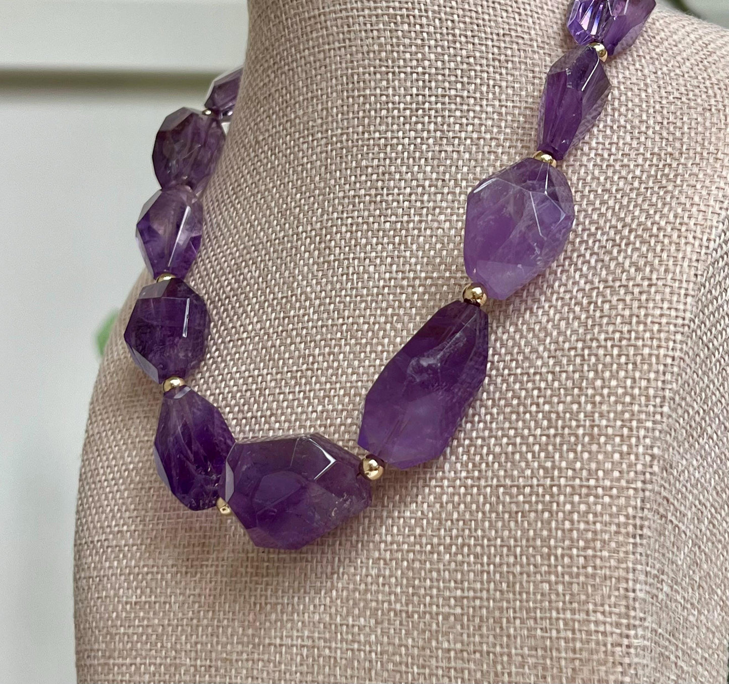 Amethyst Beaded Necklace