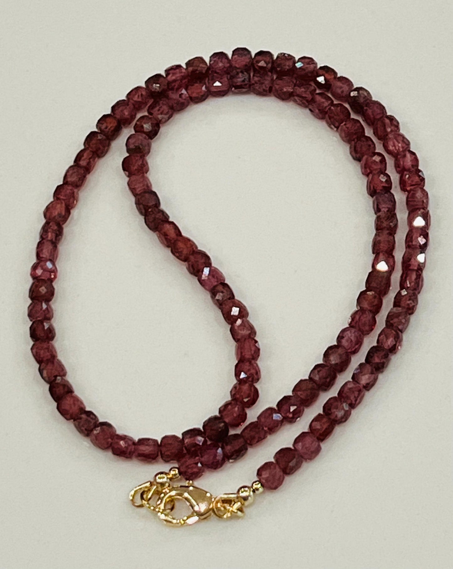 Mozambique Garnet Beaded Necklace